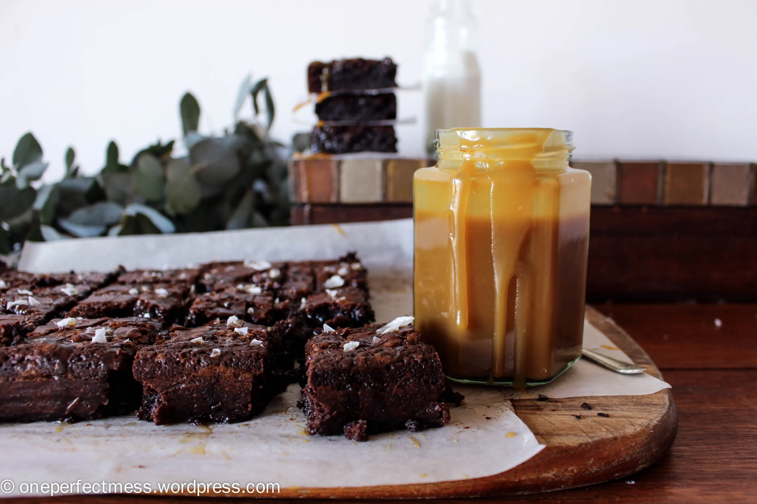Salted Caramel Fudge Brownies