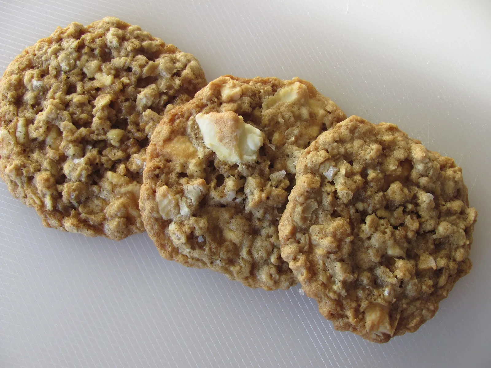 Salted Vanilla Chip Oatmeal Cookies
