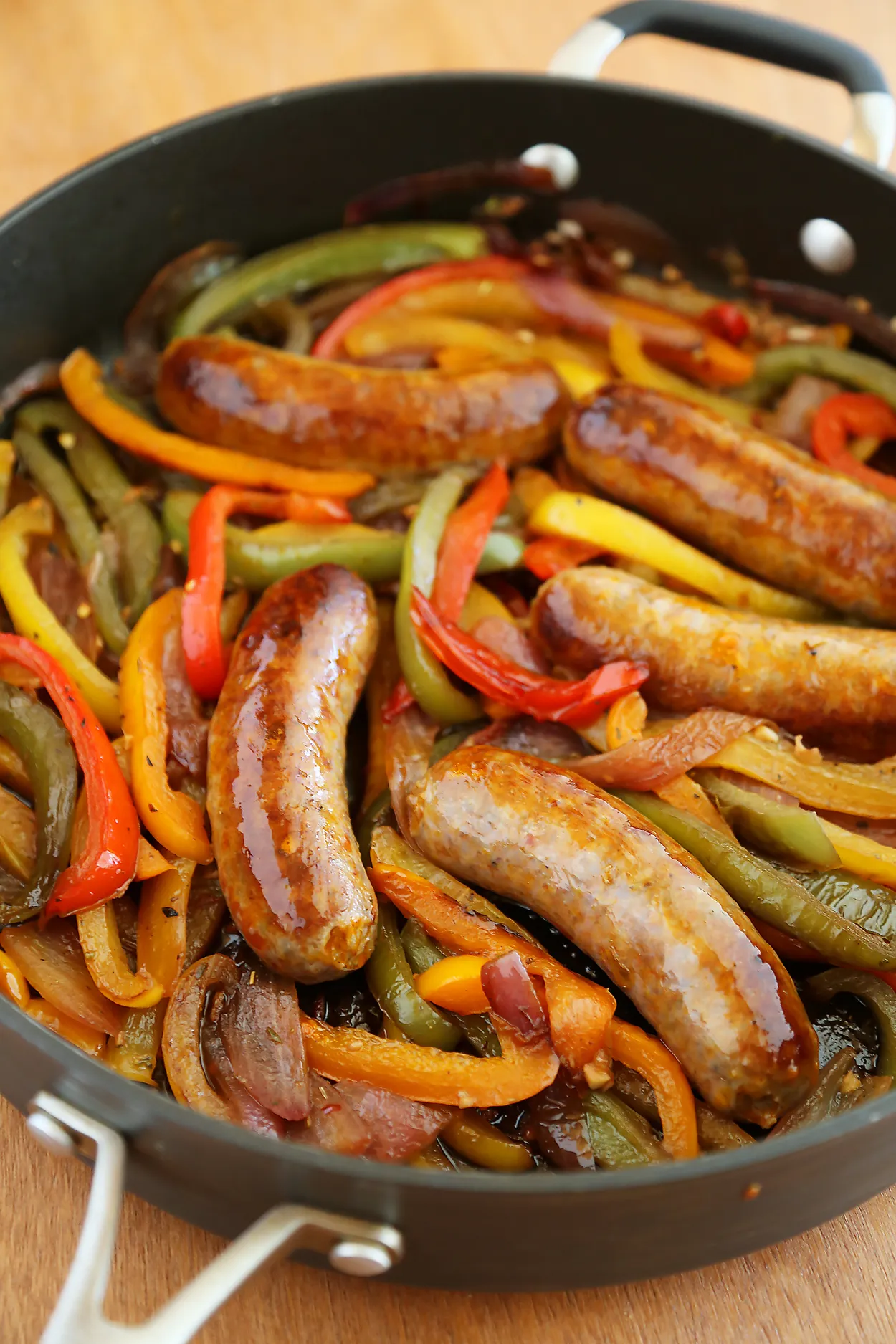 Sausage Peppers and Onion Skillet