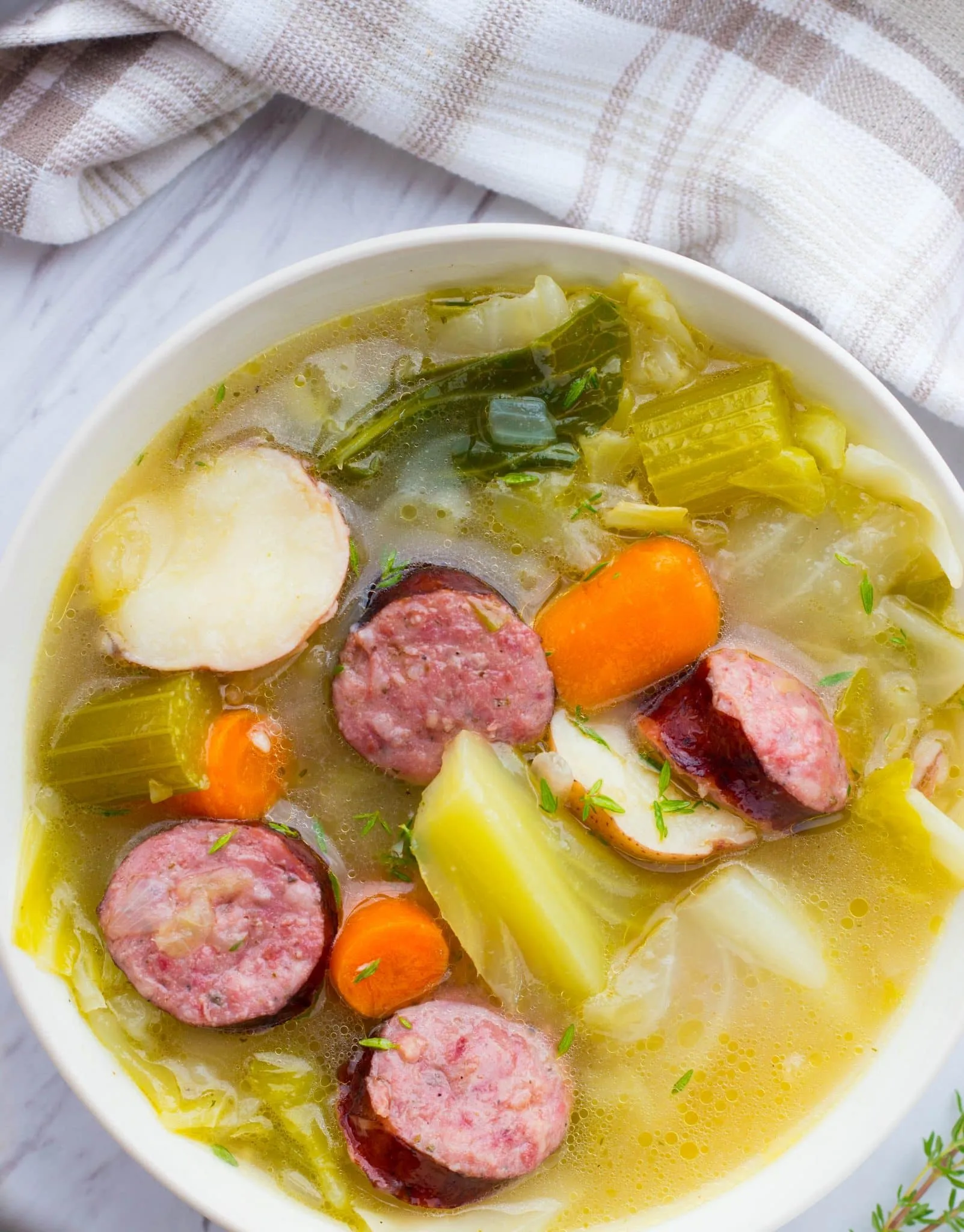 Sausage and Cabbage Soup