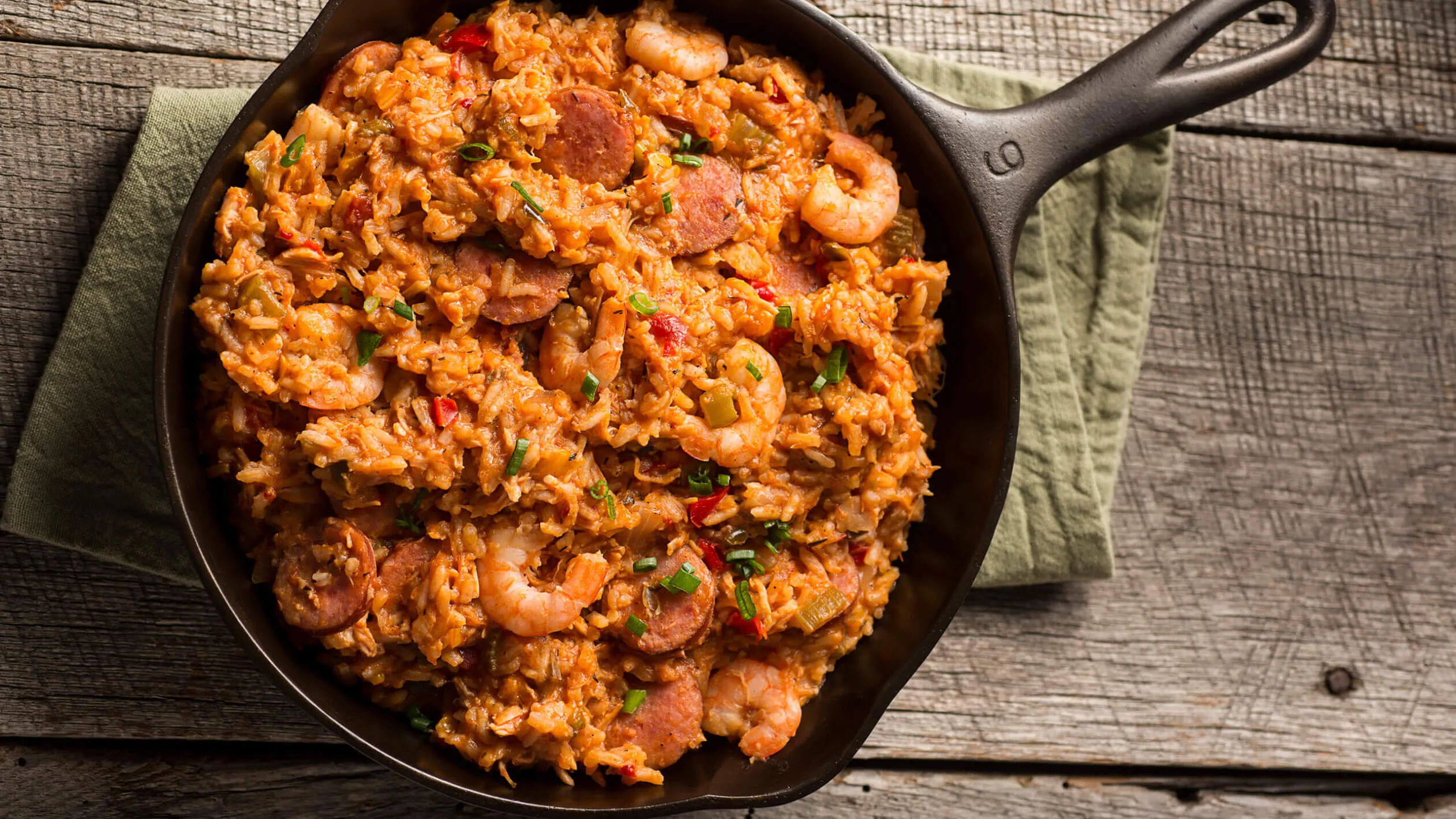 Sausage and Shrimp Jambalaya Casserole