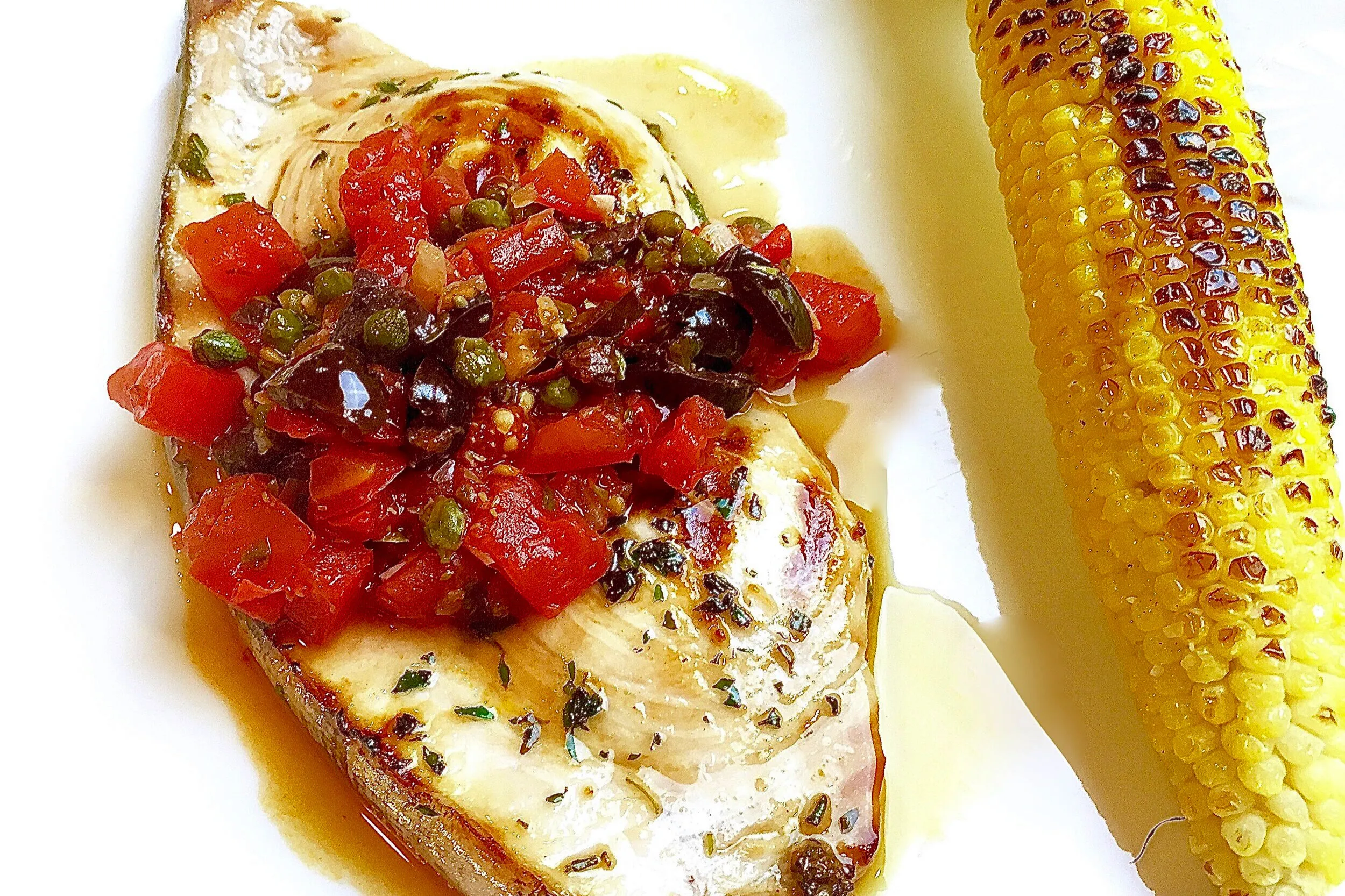 Sauteed Swordfish with Nicoise Vinaigrette