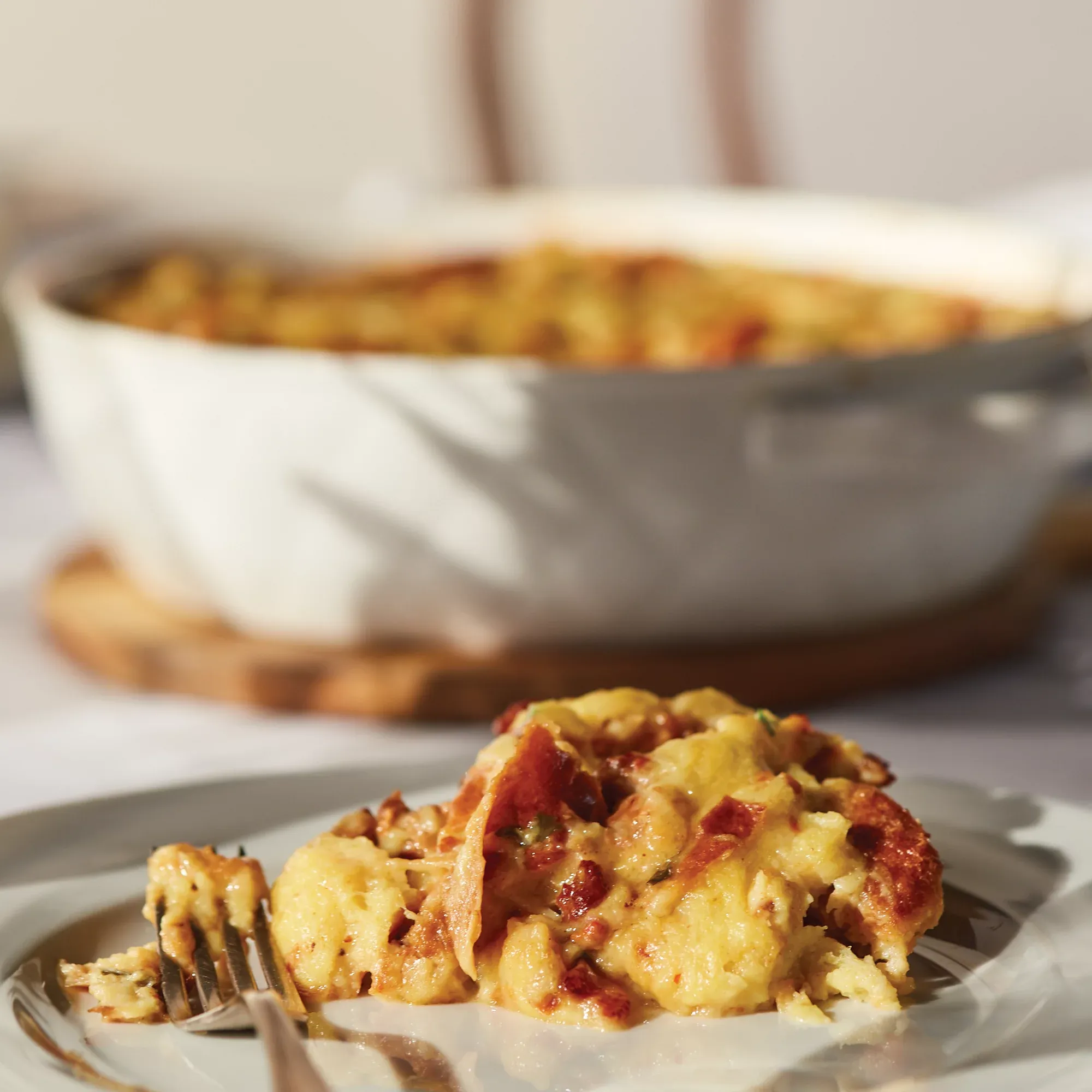 Savory Breakfast Bread Pudding