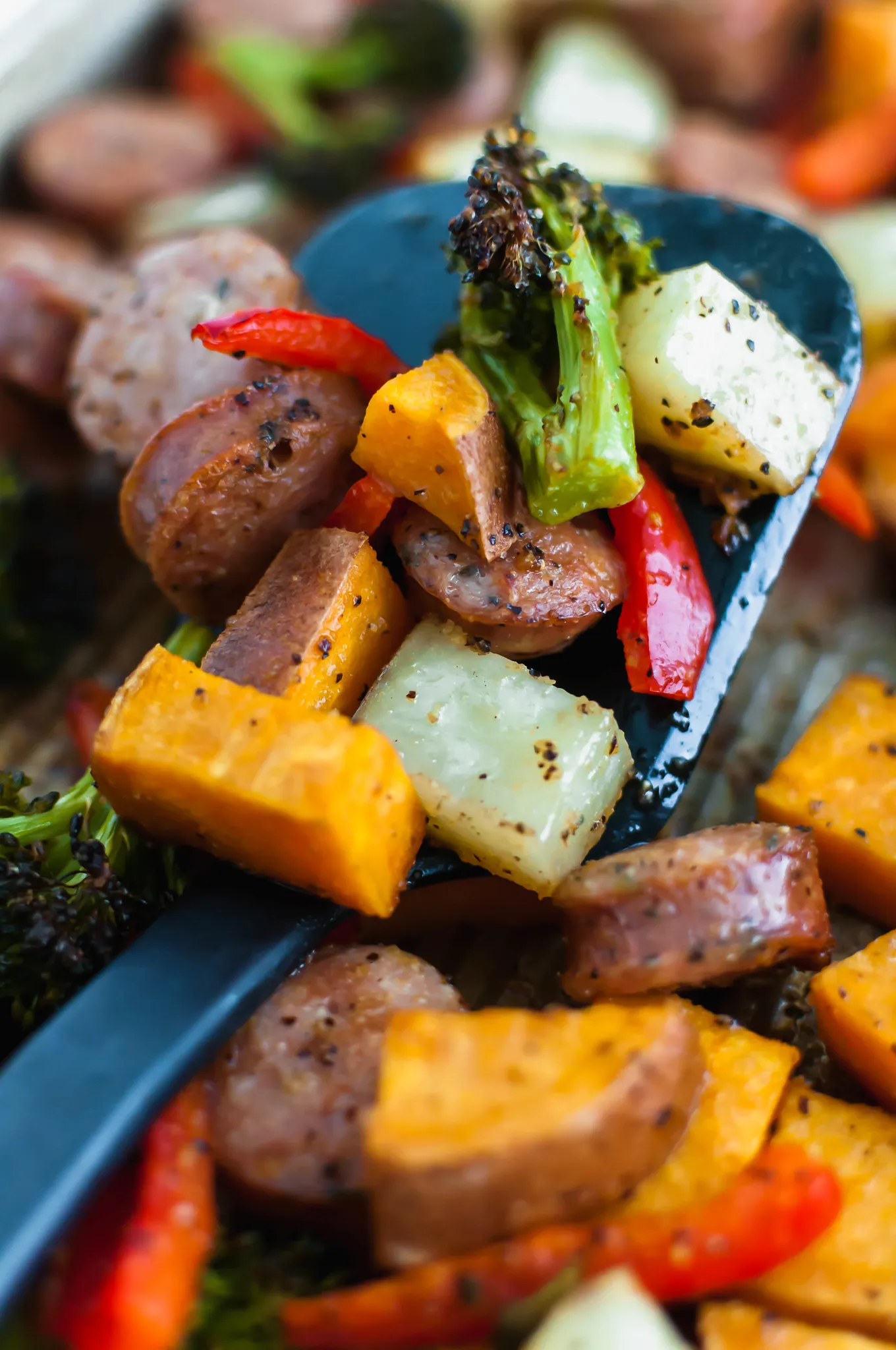 Sheet Pan Sausages and Veggies