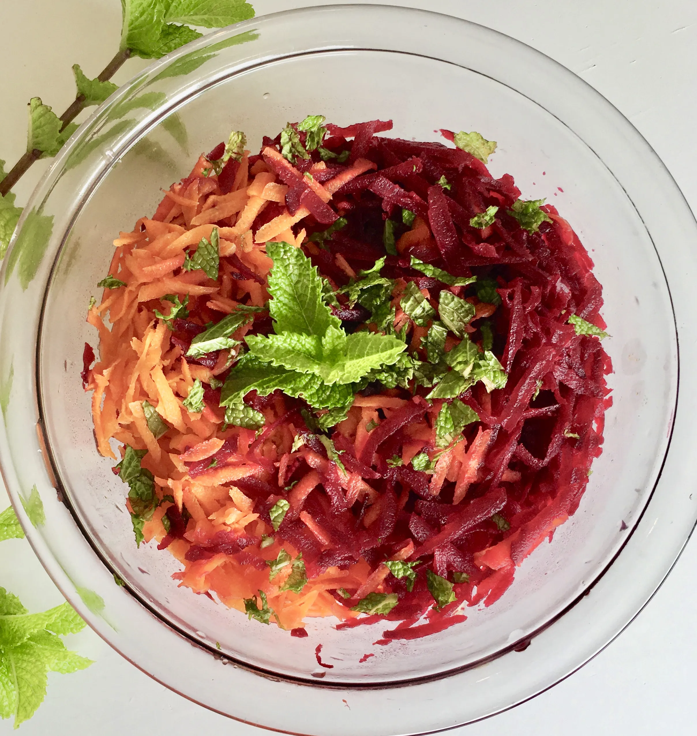 Shredded Beet and Carrot Salad