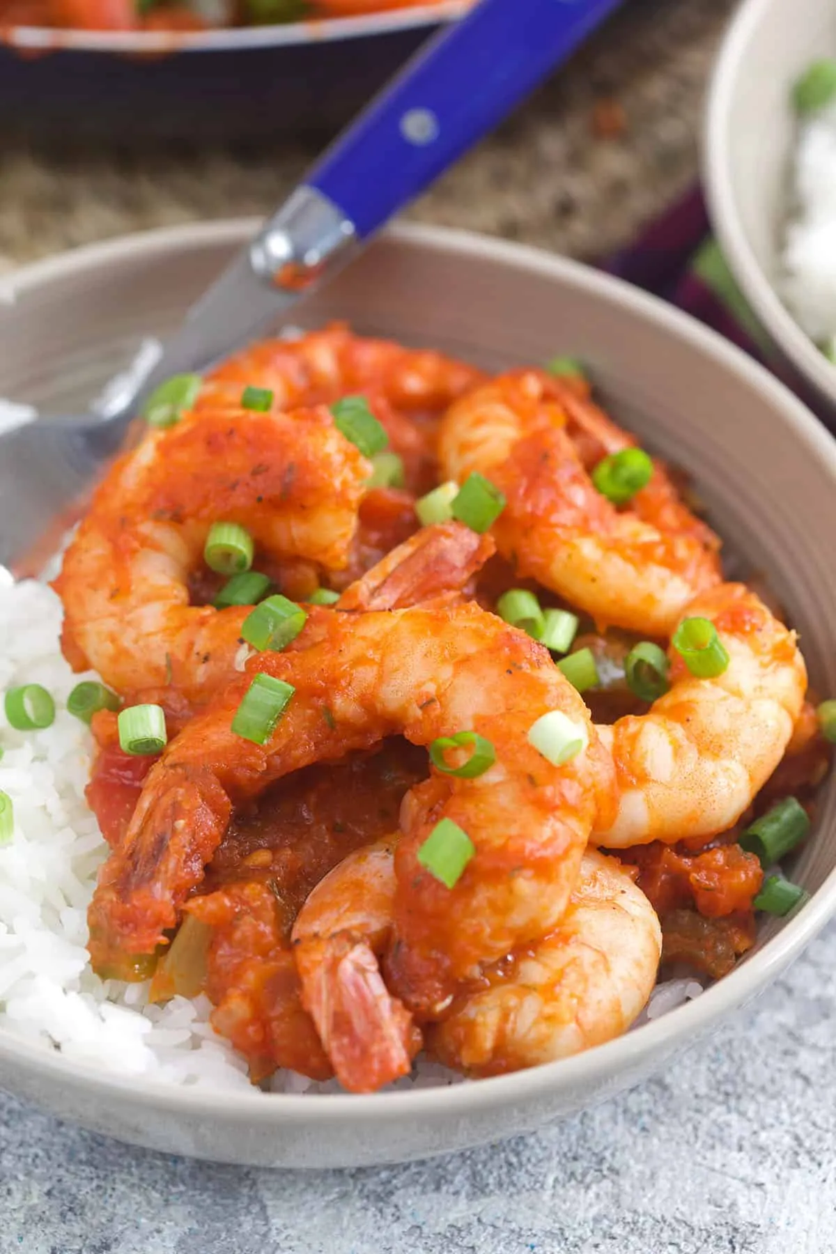 Shrimp Creole with Rice Wheat Germ Ring