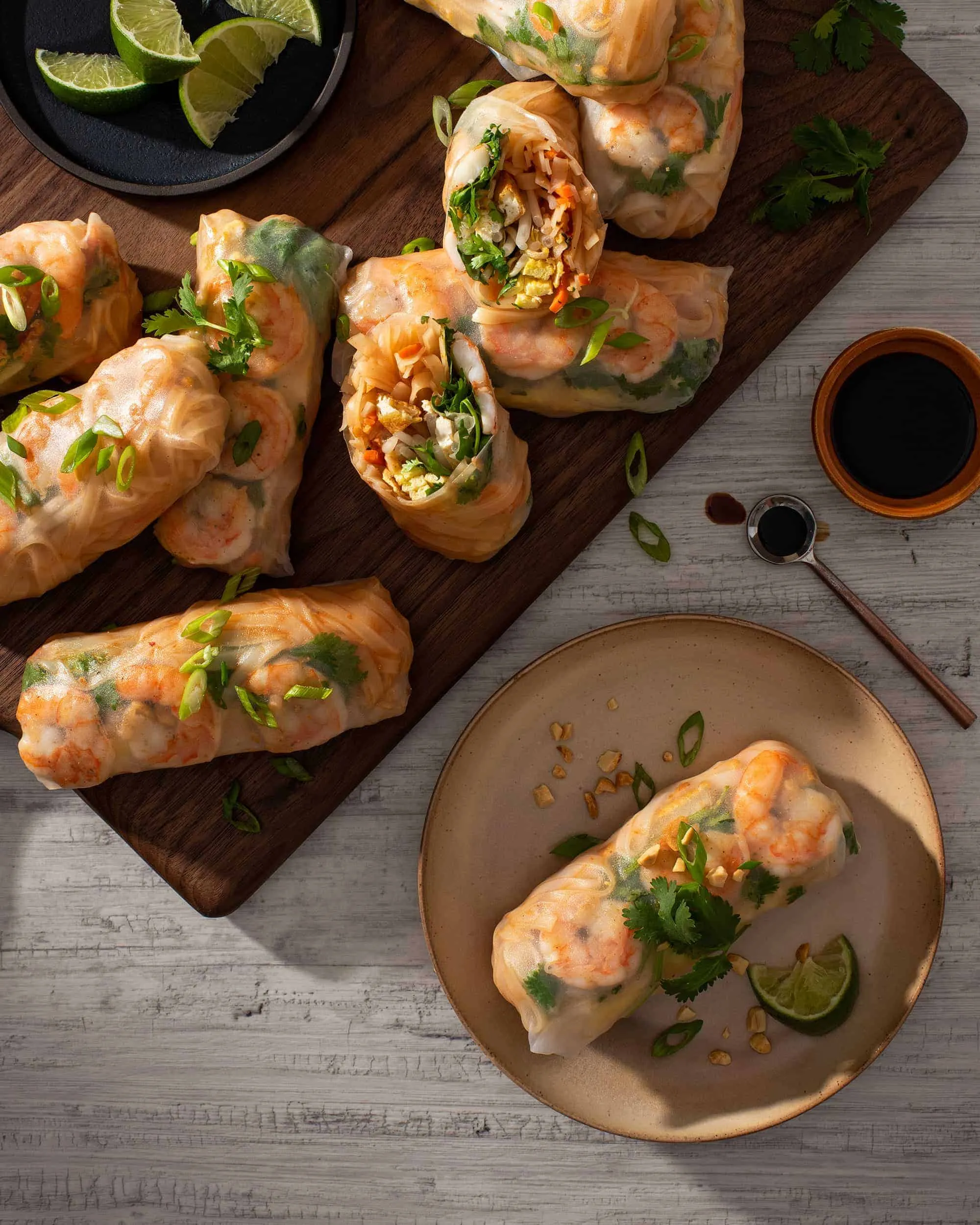 Shrimp Pad Thai Spring Rolls