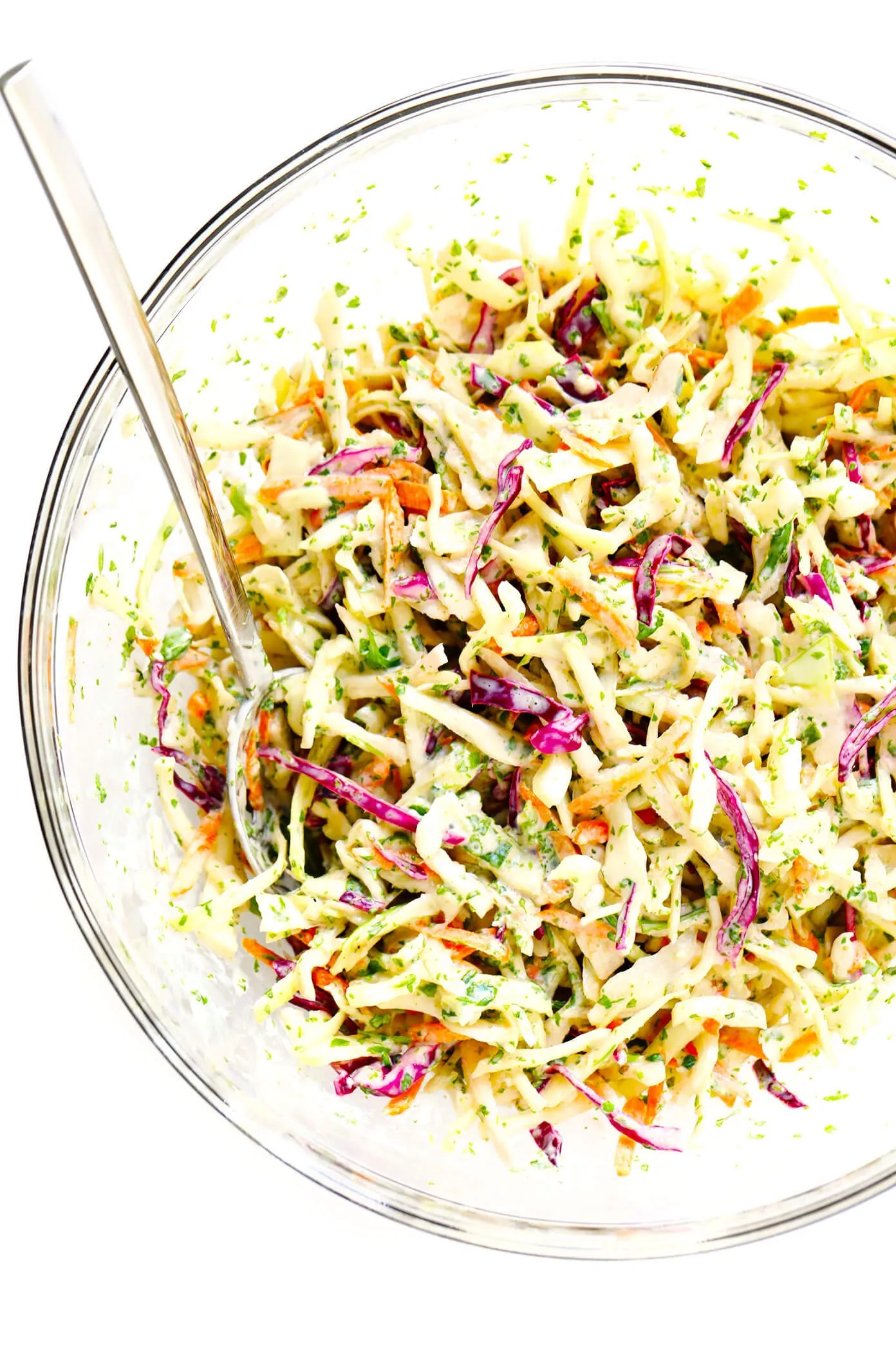 Simple Lime Cilantro Slaw