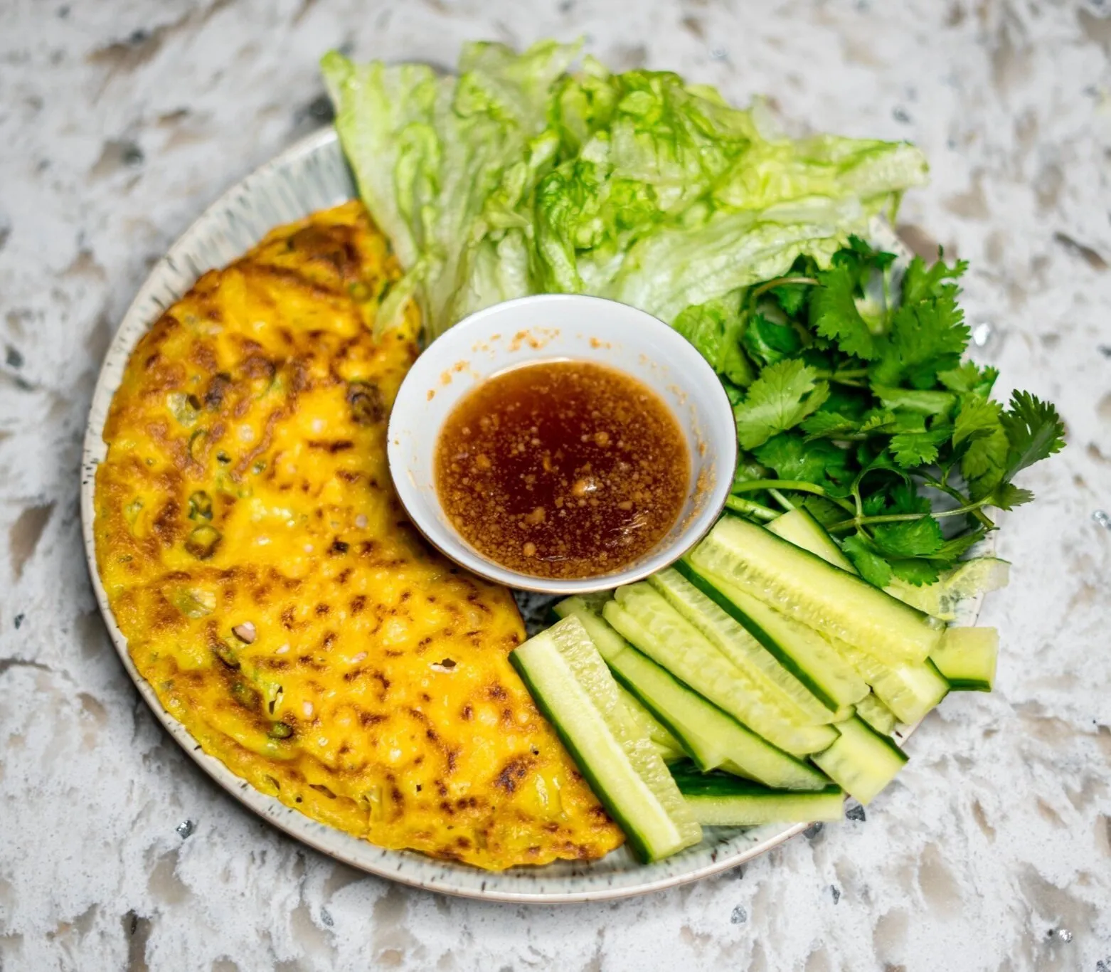 Sizzling Savory Crepes Banh Xeo