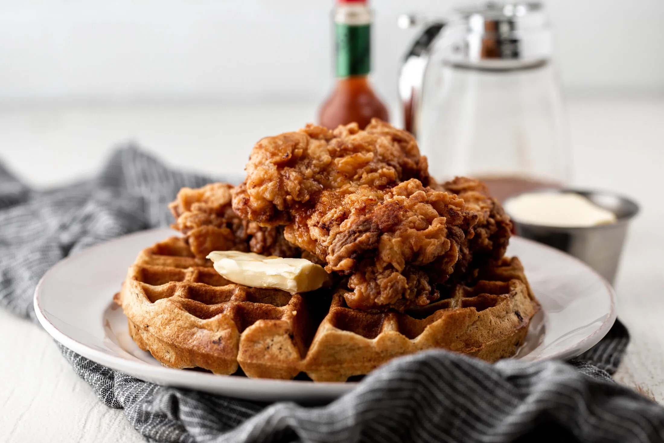 Skillet Fried Chicken and Waffles