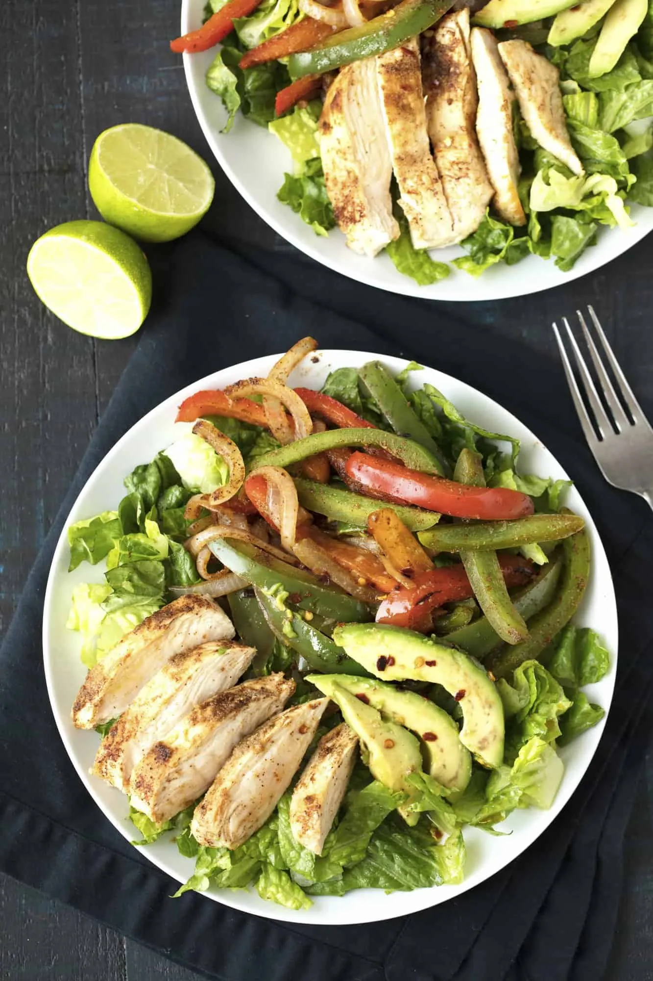Skinny Chicken Fajita Salad