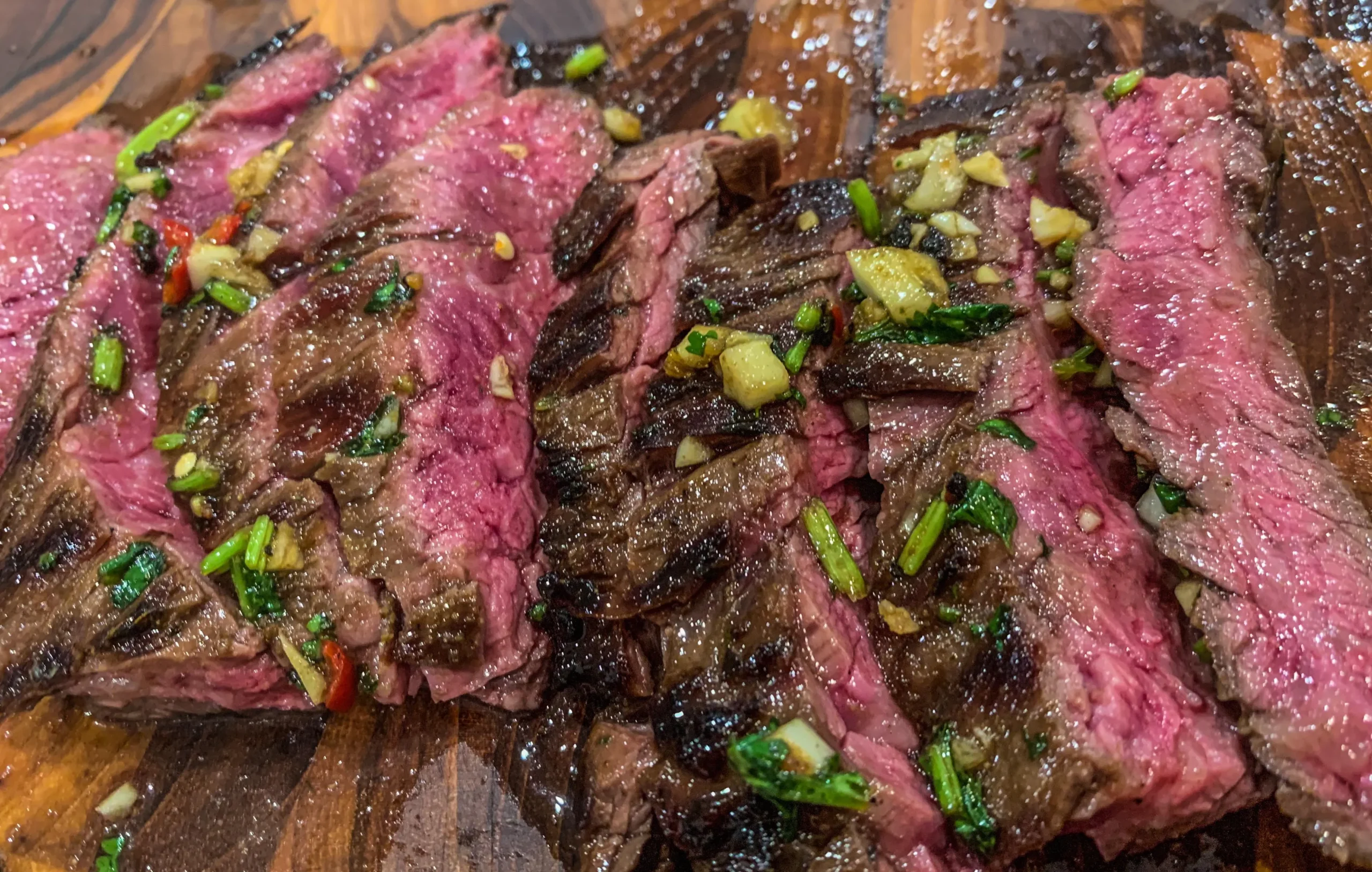 Skirt Steak with Cilantro Chimichurri