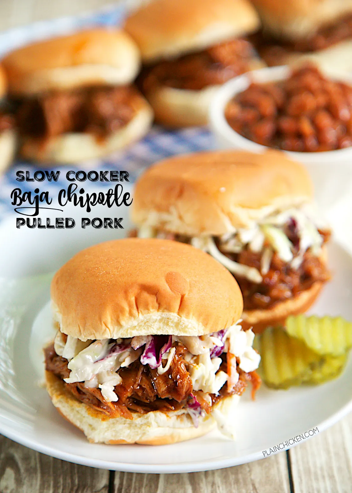 Slow Cooker Baja Chipotle Pulled Pork