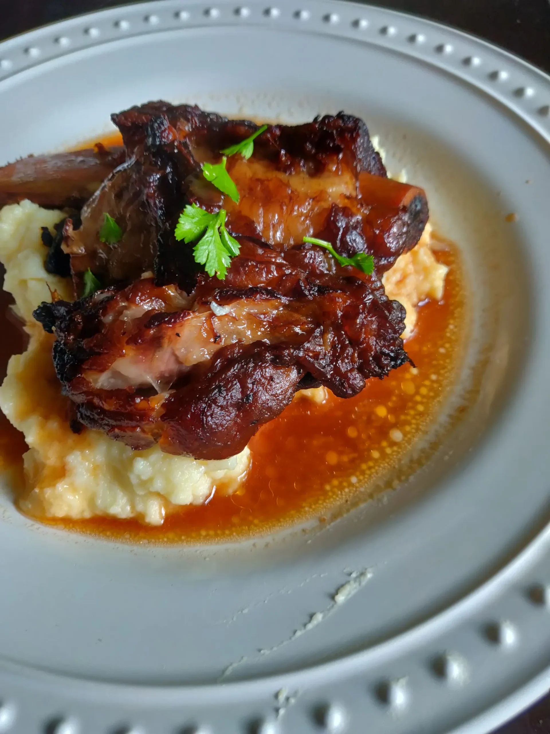 Slow Cooker Balsamic Short Ribs with Parsnip Puree
