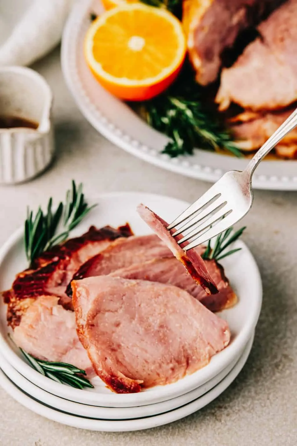 Slow Cooker Brown Sugar and Cola Glazed Ham