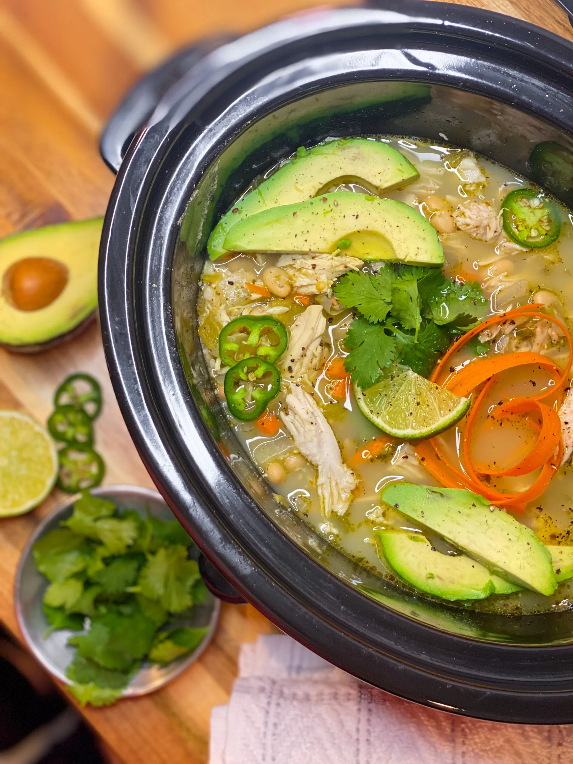 Slow Cooker Chicken White Bean Chili