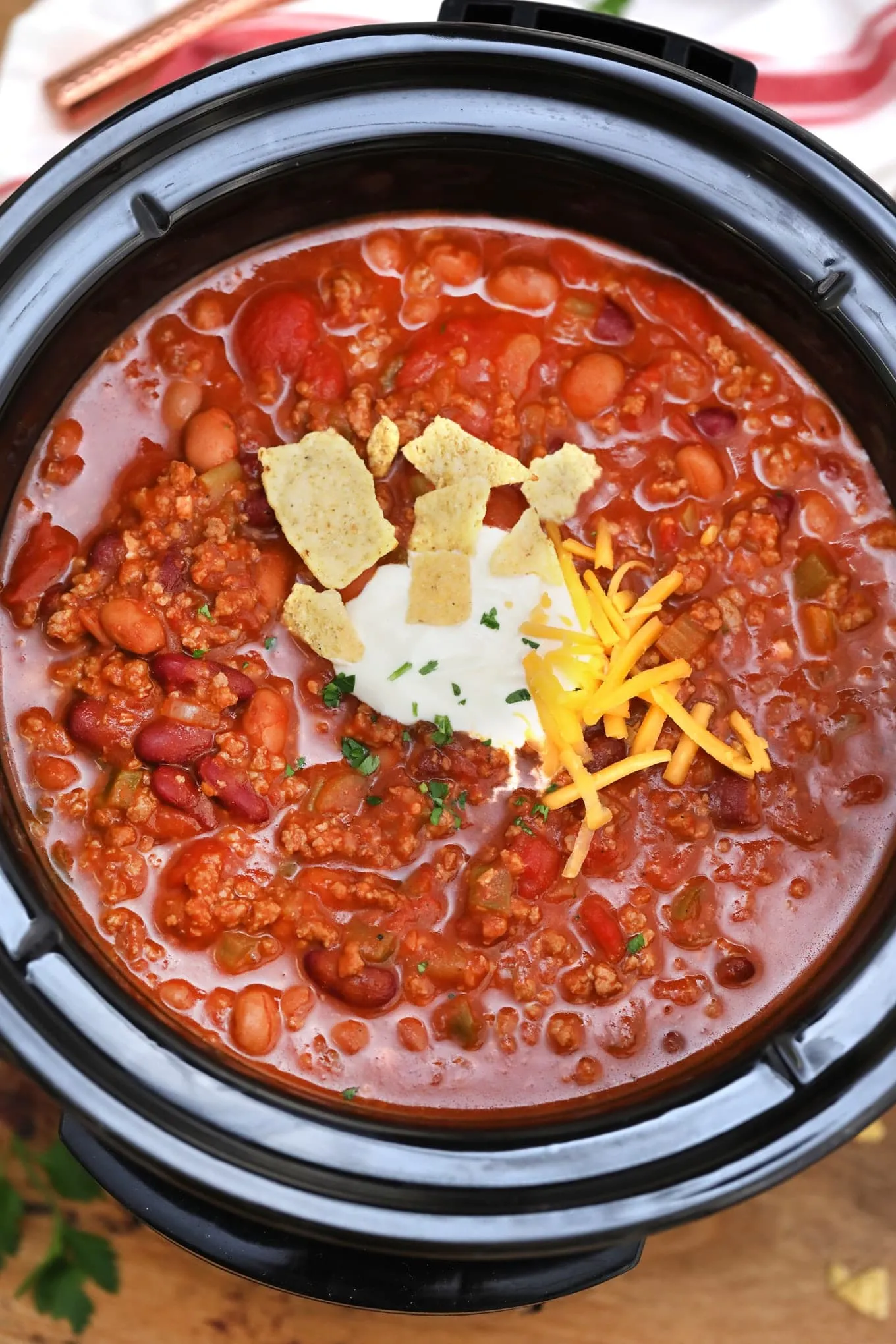 Slow Cooker Copycat Wendy's Chili