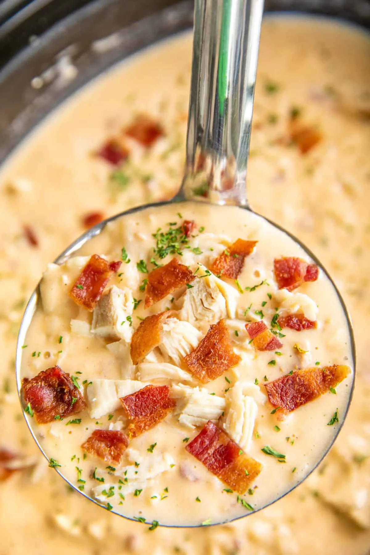 Slow Cooker Crack Chicken Potato Soup