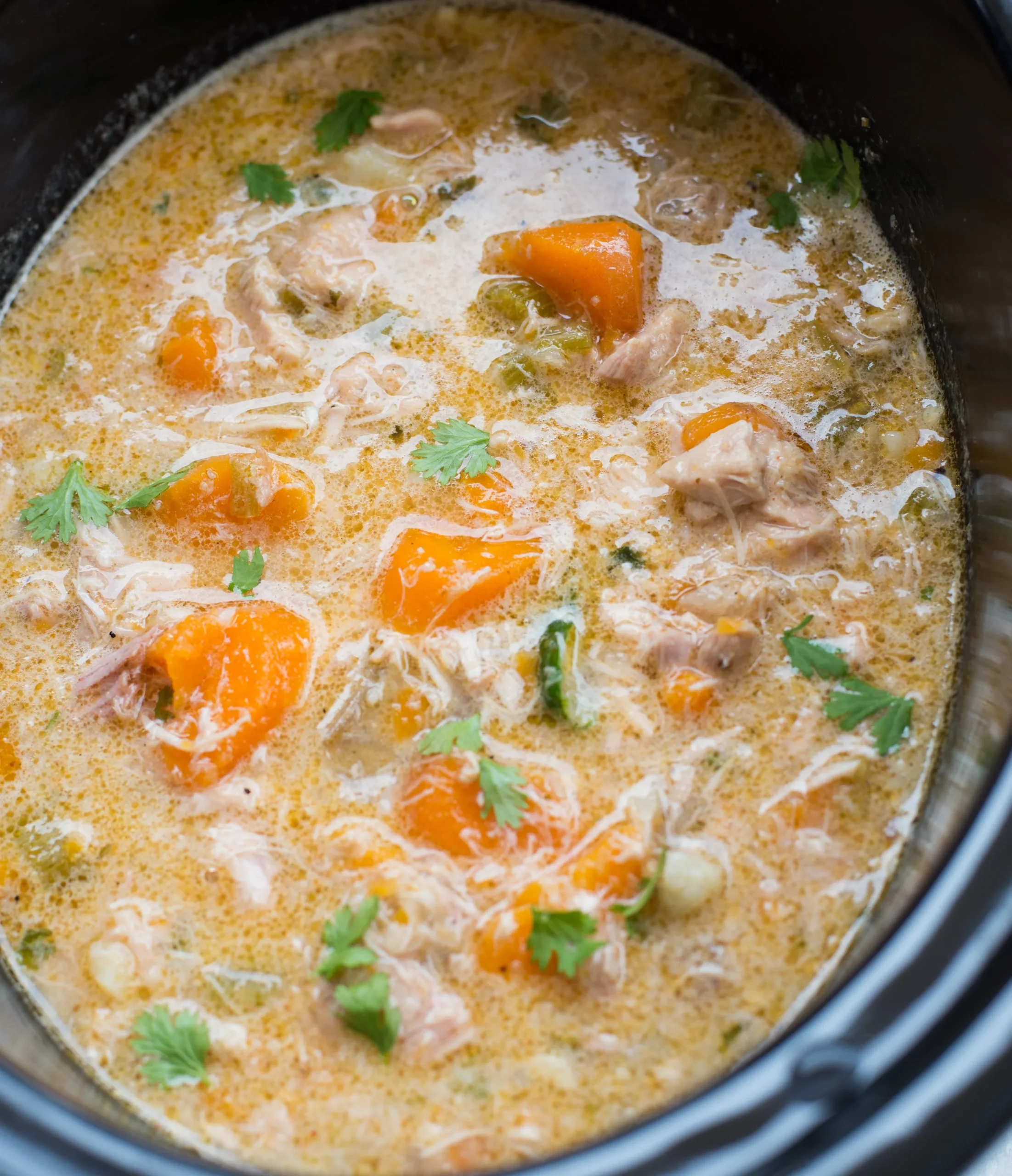Slow Cooker Creamy Chicken Stew