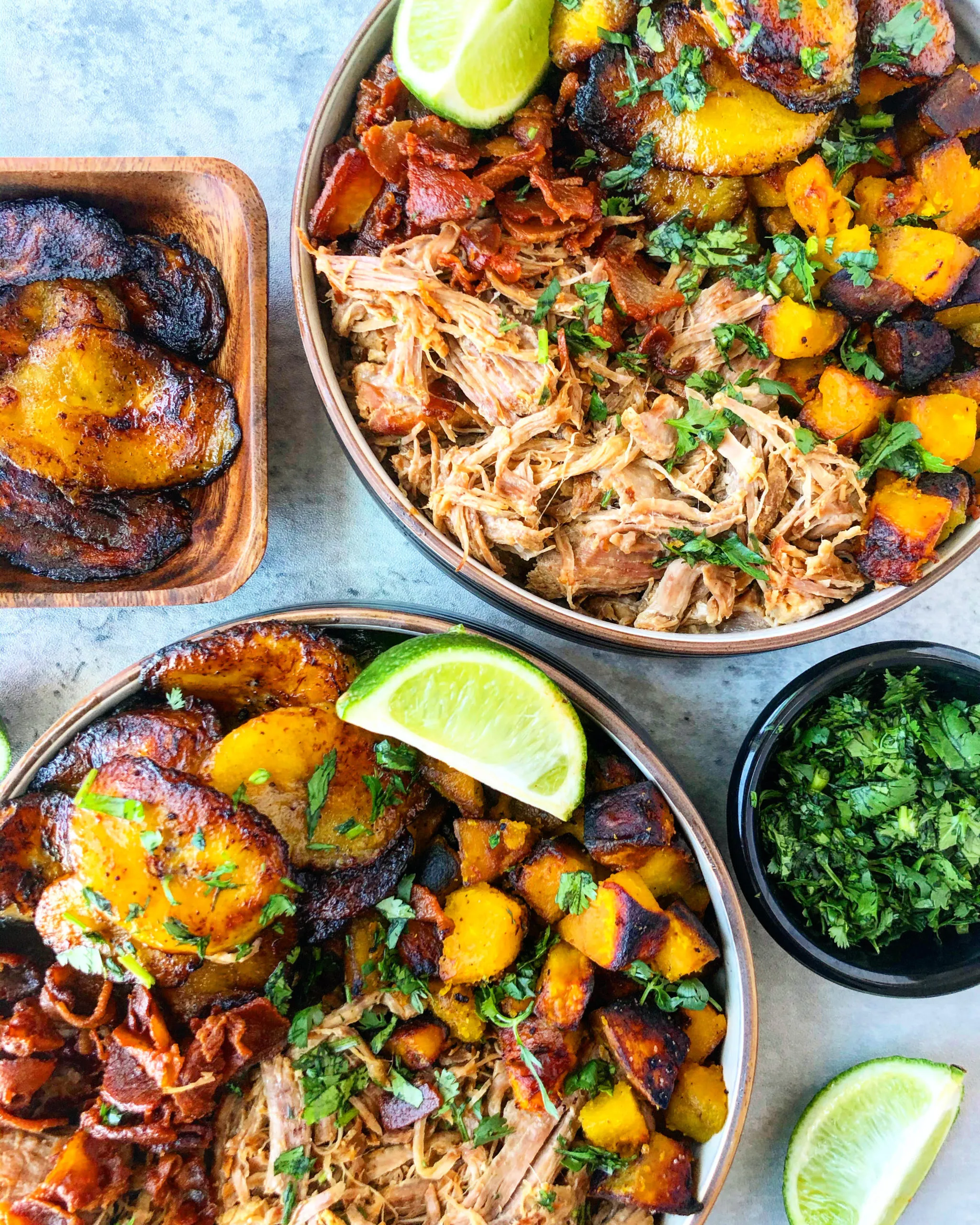 Slow Cooker Cuban Pork Rice Bowls