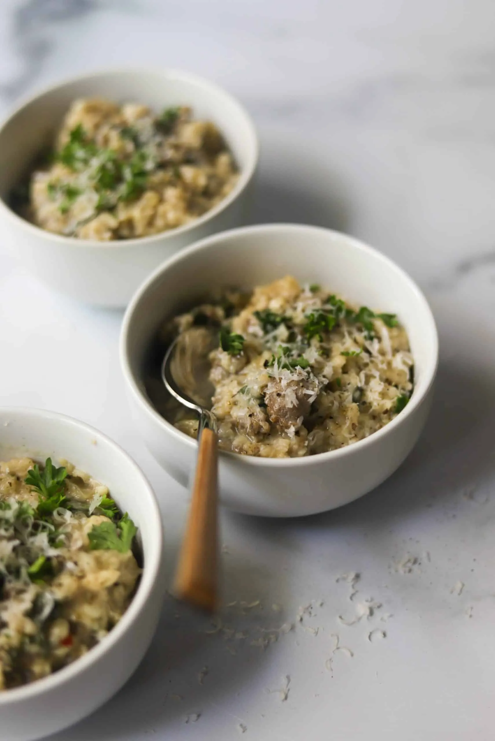Slow Cooker Italian Sausage Risotto