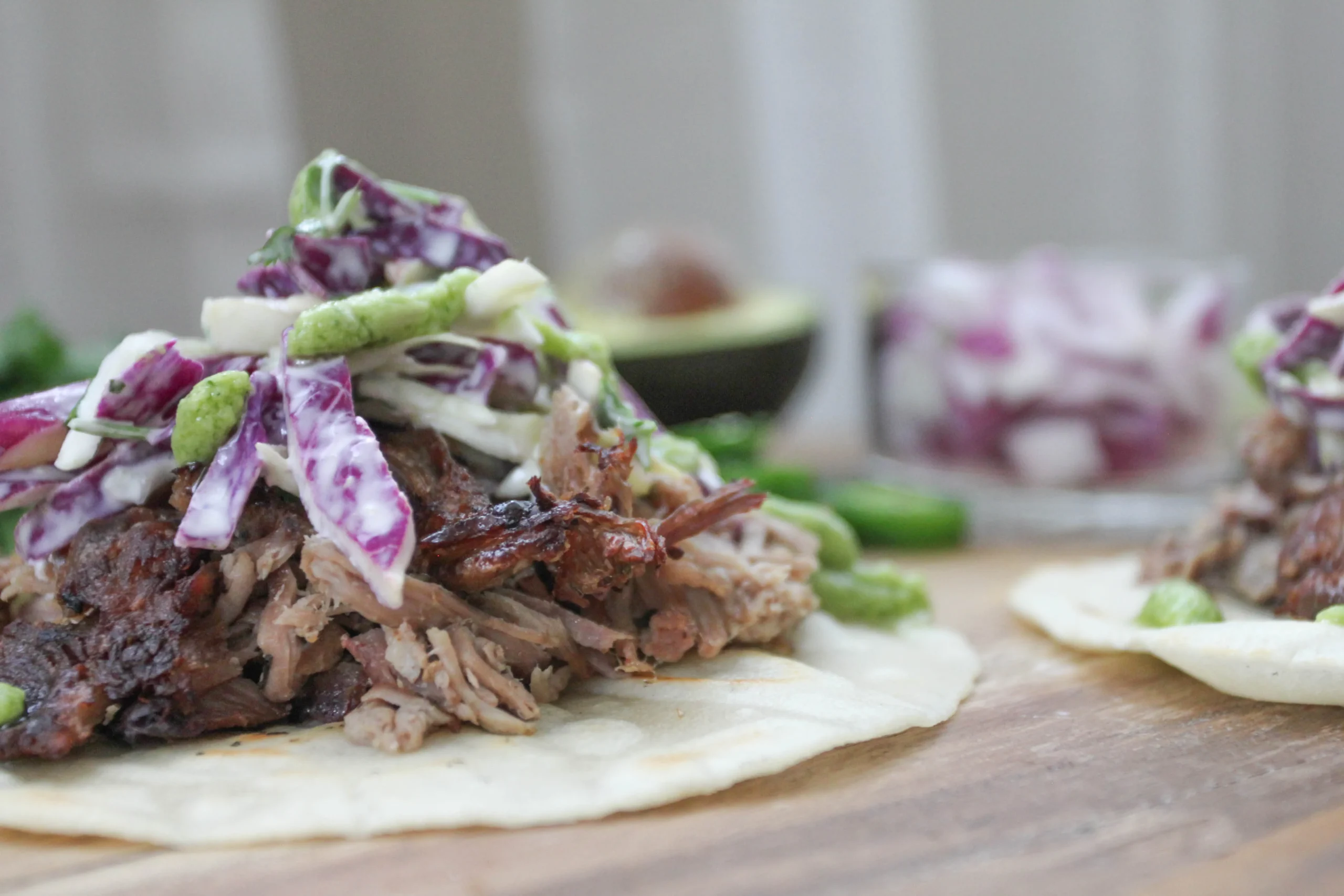 Slow Cooker Jalapeno Ranch Carnitas with Cilantro Lime Slaw