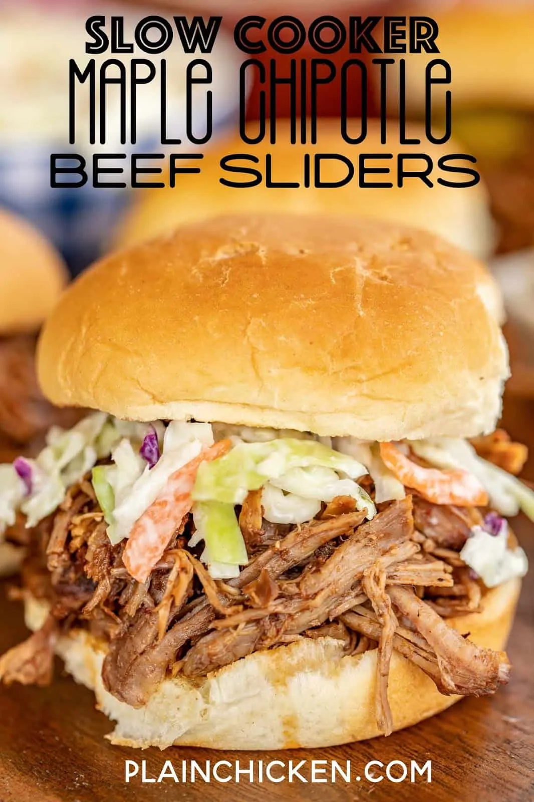 Slow Cooker Maple Chipotle BBQ Beef