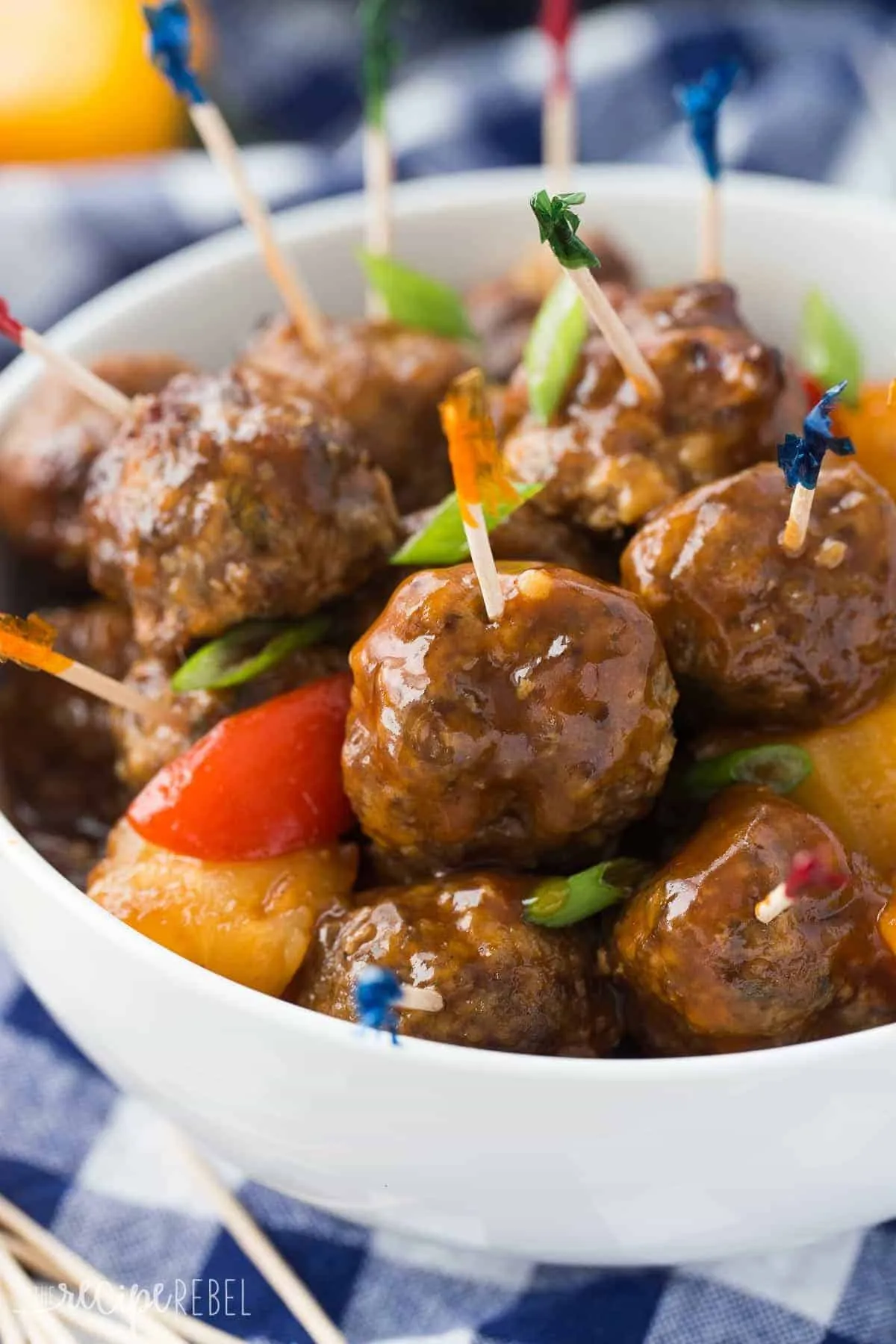Slow Cooker Pineapple Brown Sugar Meatballs