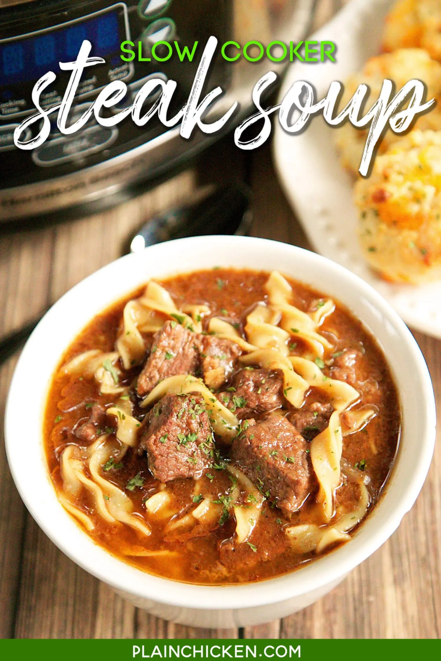 Slow Cooker Steak Ale Cheese Soup