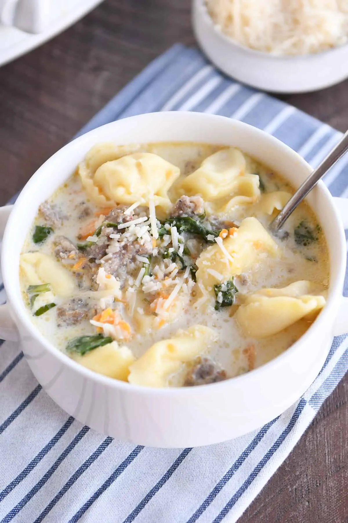 Slow Cooker Tortellini Sausage Potato Soup