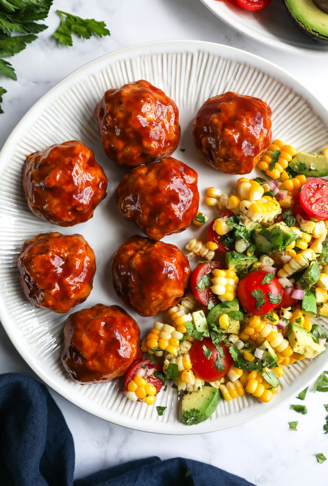 Smoked BBQ Turkey Meatballs