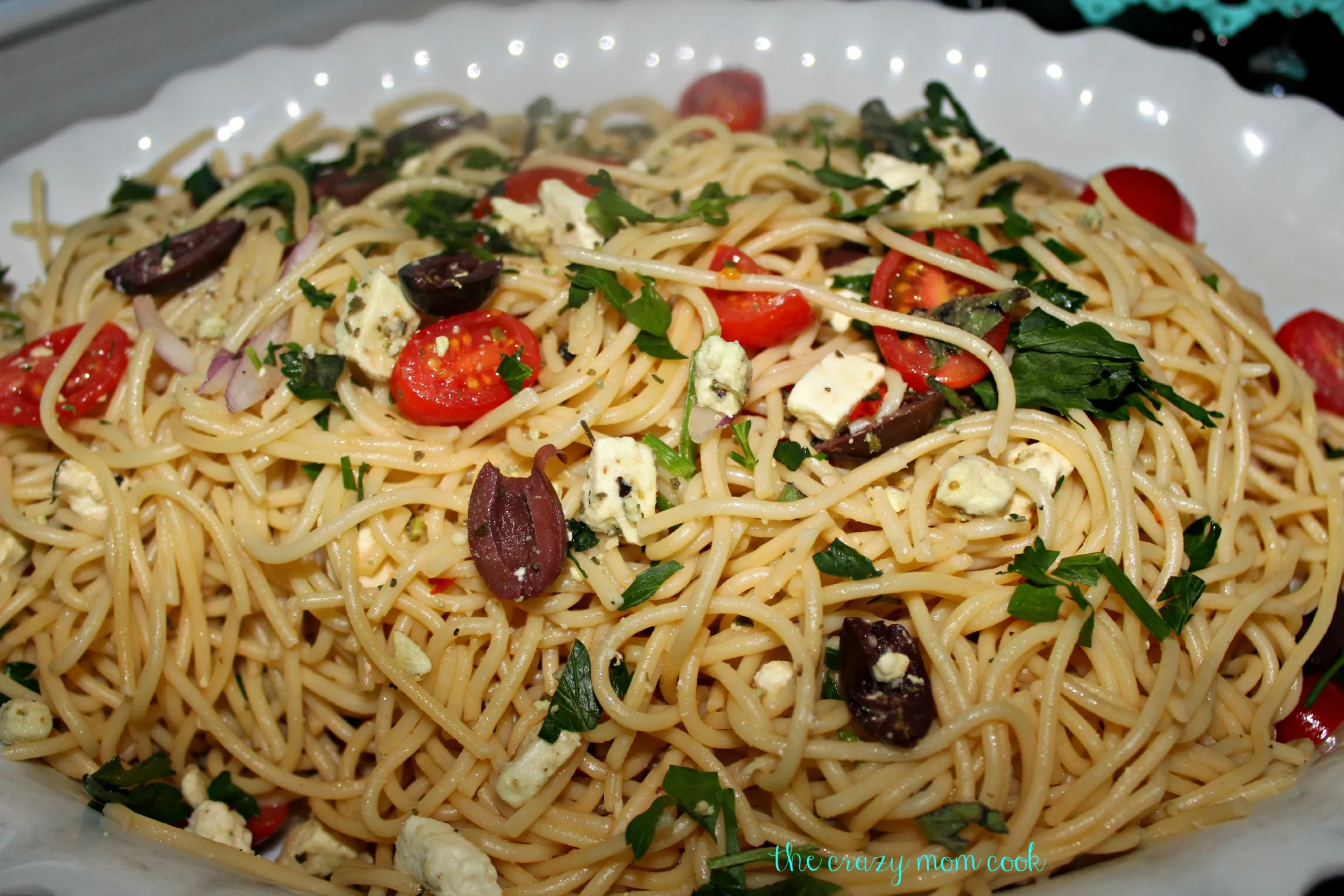 Smoked Cheese and Olive Pasta