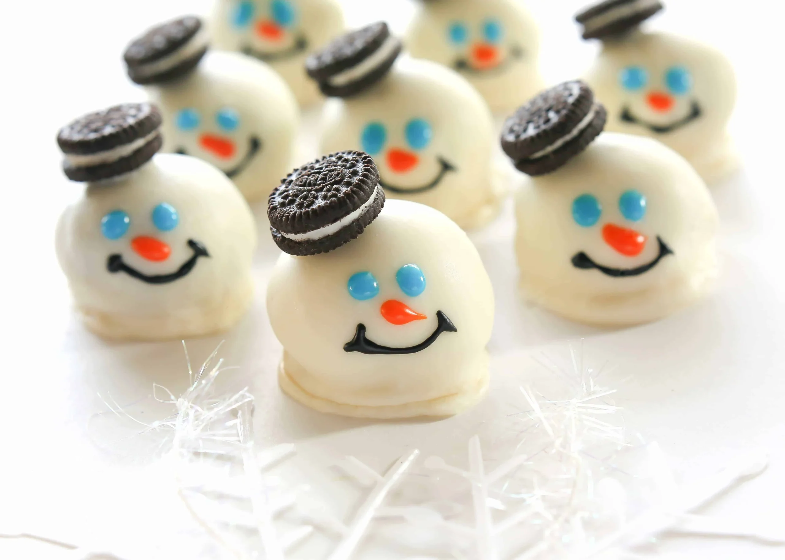 Snowman Oreo Cookie Balls