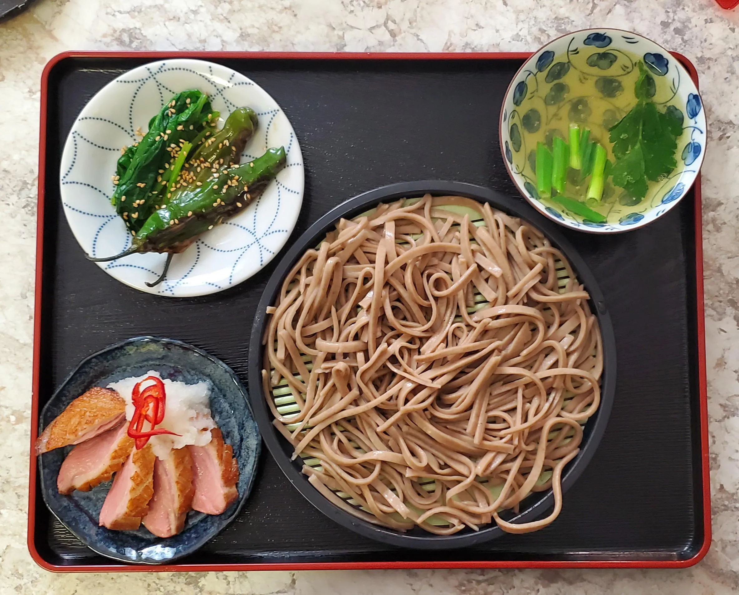 Soba Noodles Shishito Peppers Avocado