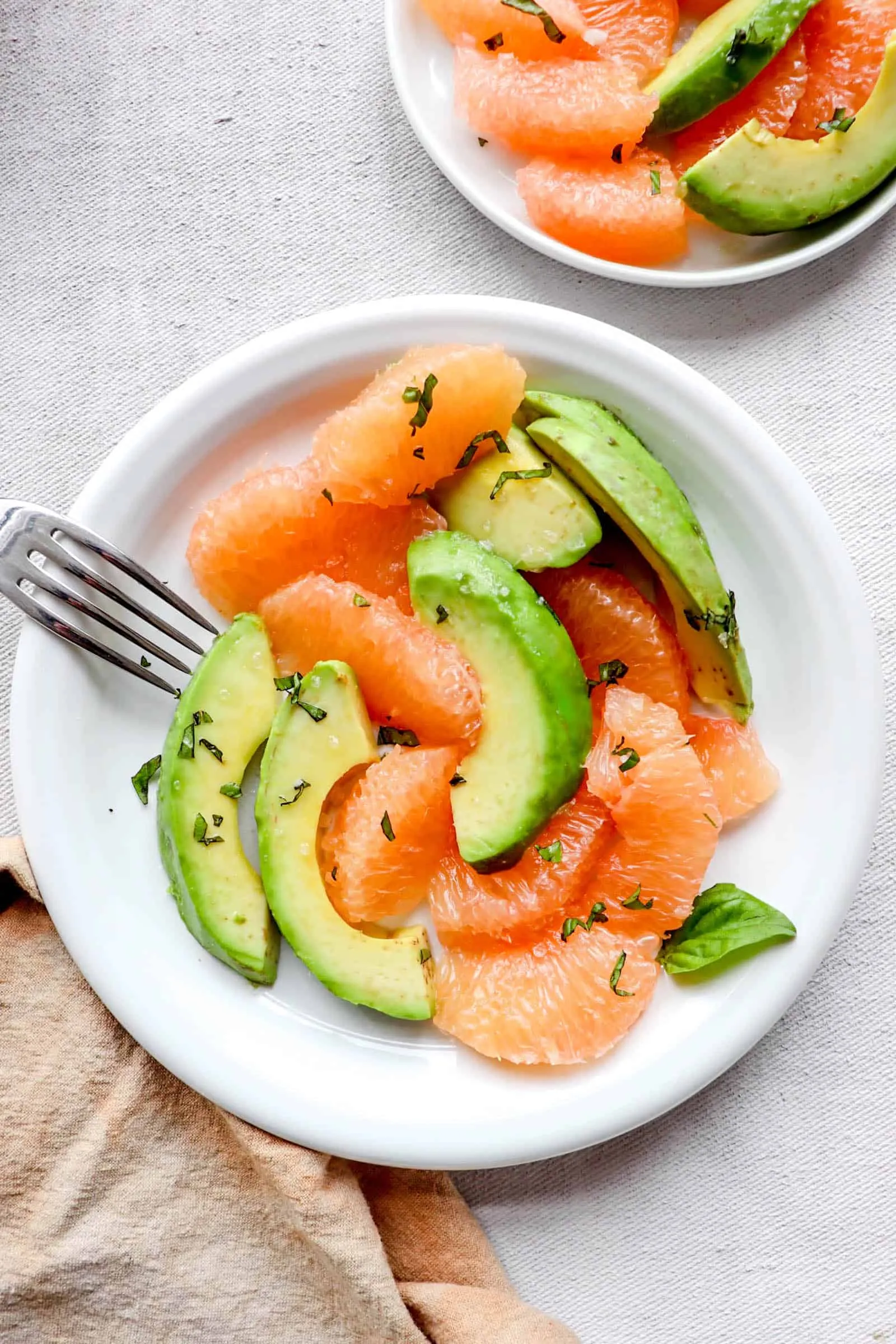 Socca with Grapefruit and Avocado Salad