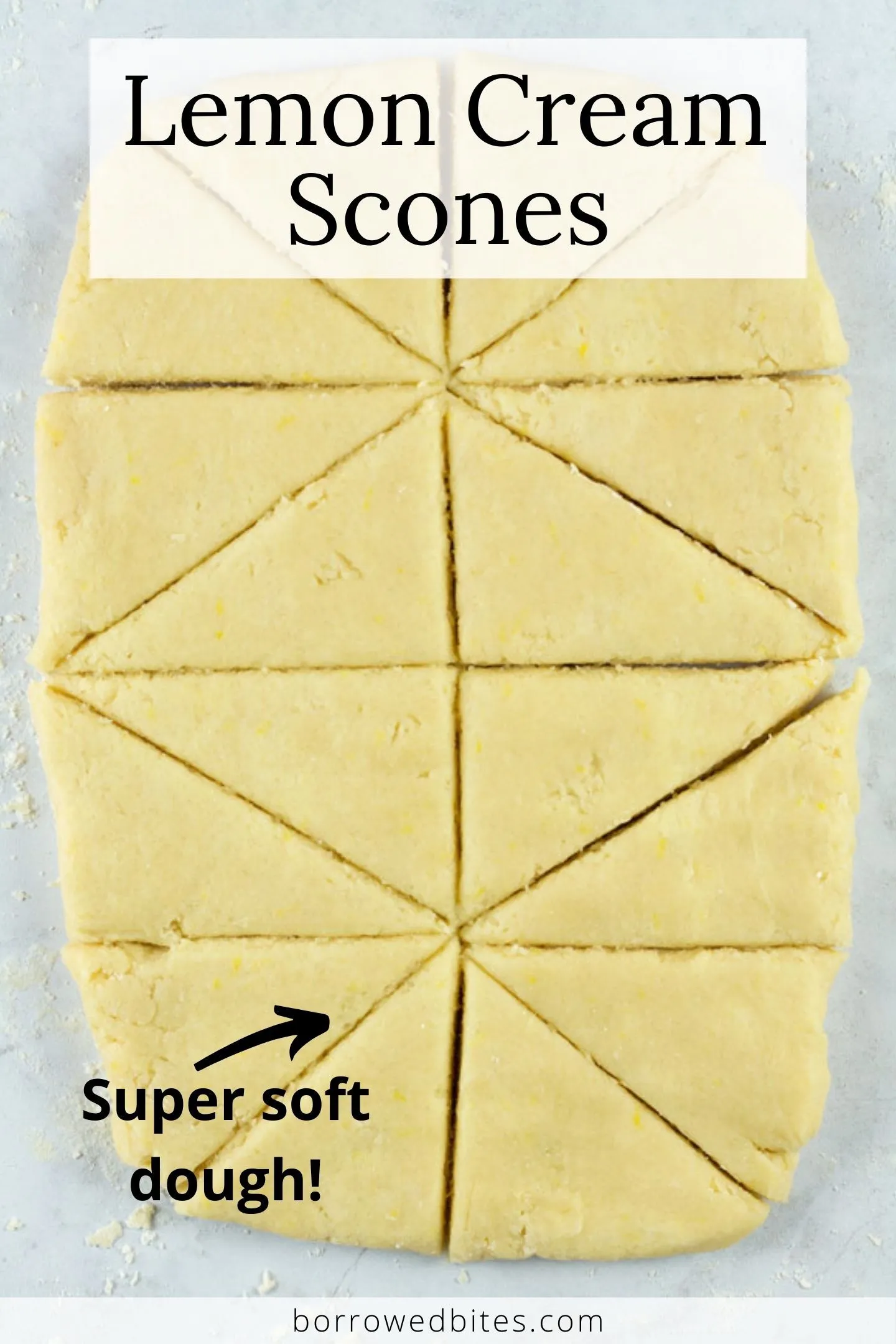 Soft Lemon Cream Scones