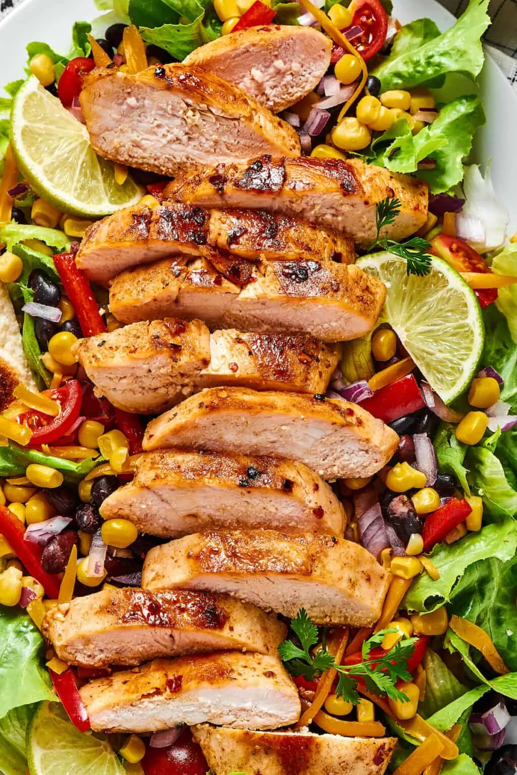 Southwest Grilled Chicken and Green Chile Salad