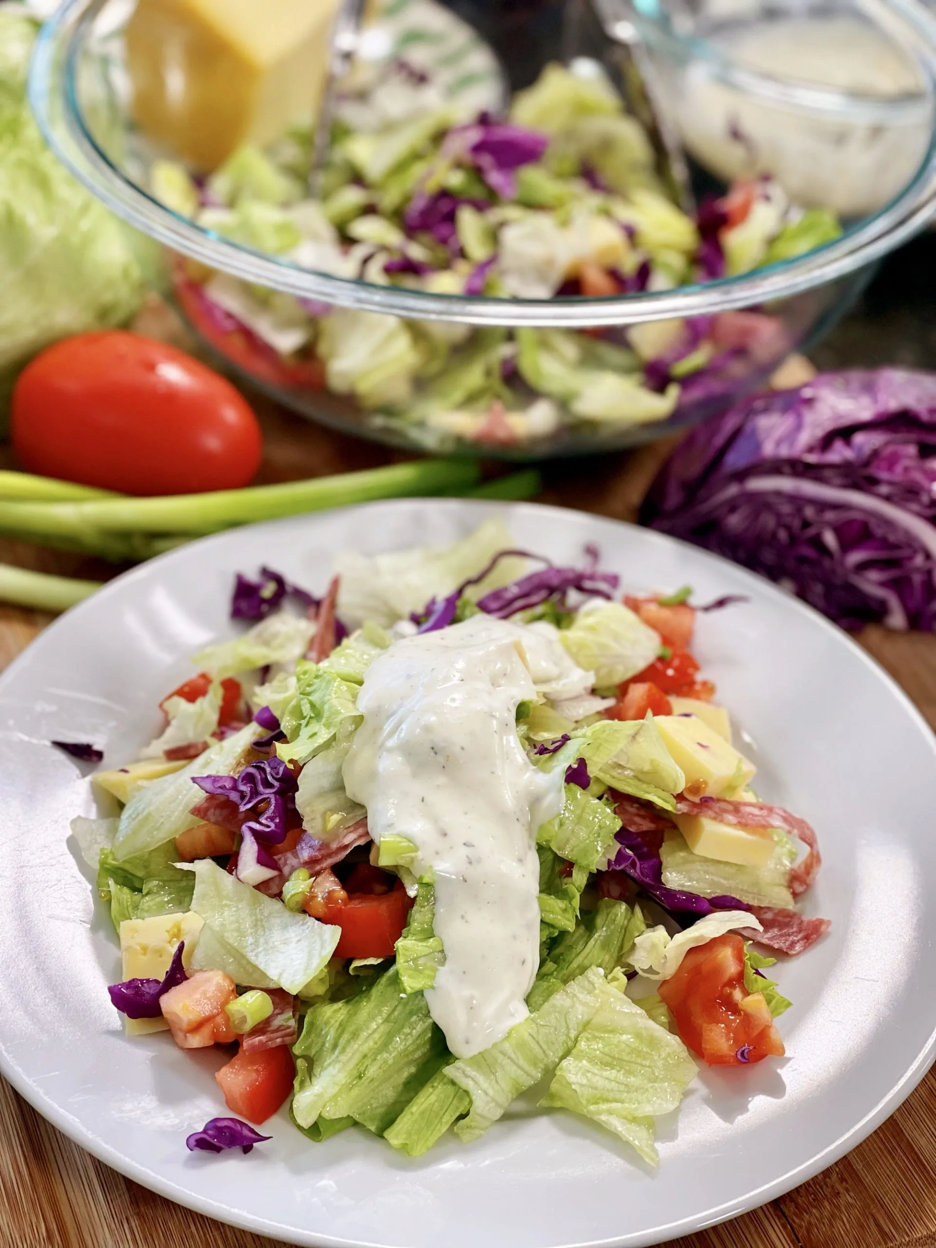 Southwestern Chopped Salad with Buttermilk Ranch Dressing