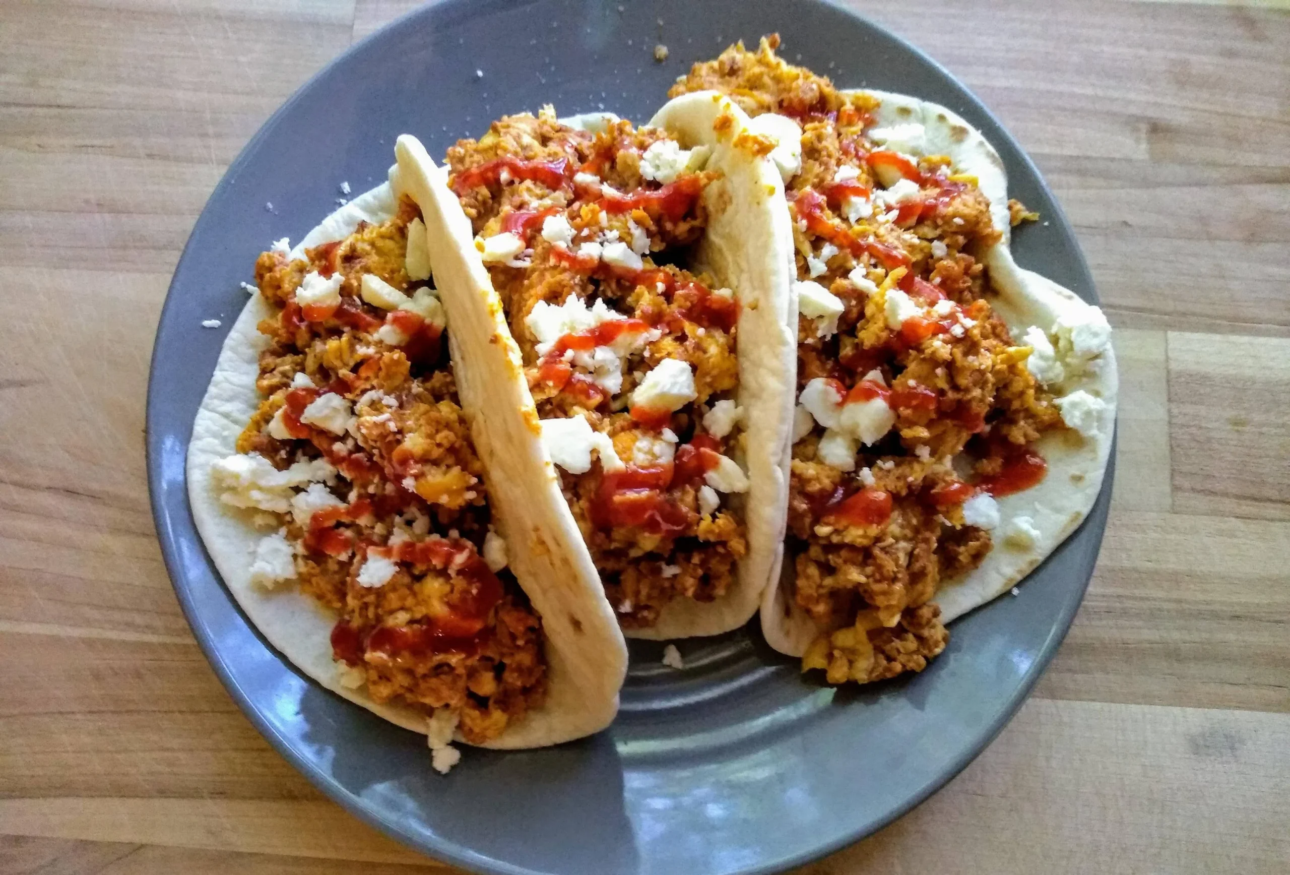 Soyrizo and Egg Tacos