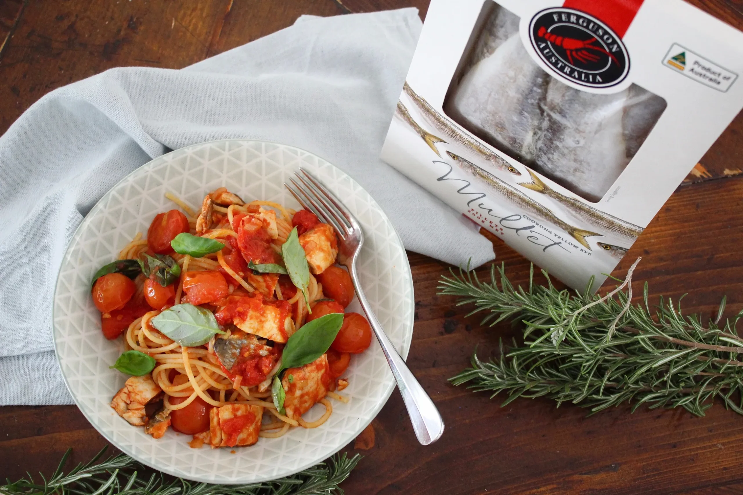 Spaghetti Creamy Mullet Sauce