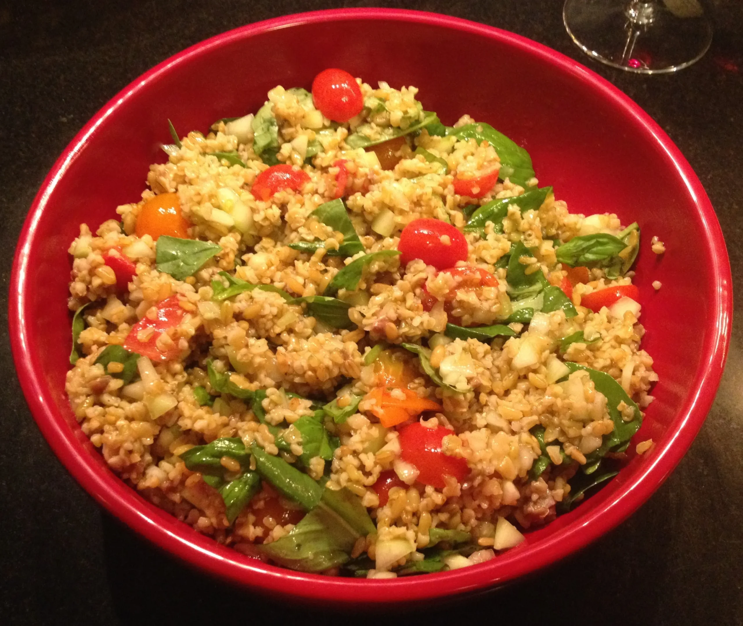 Spanish Style Freekeh Salad