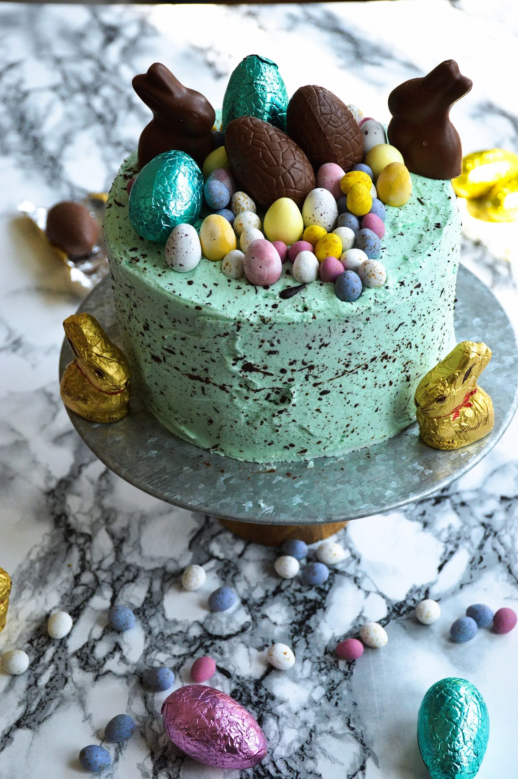 Speckled Easter Cake with Ruby Chocolate