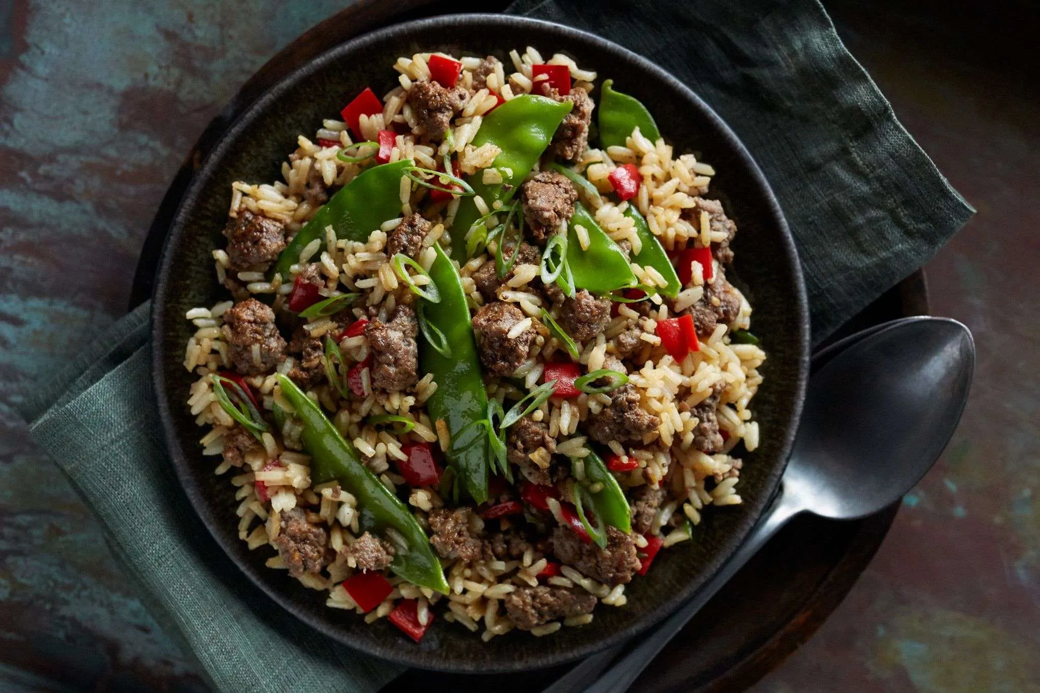 Speedy Beef and Vegetable Fried Rice