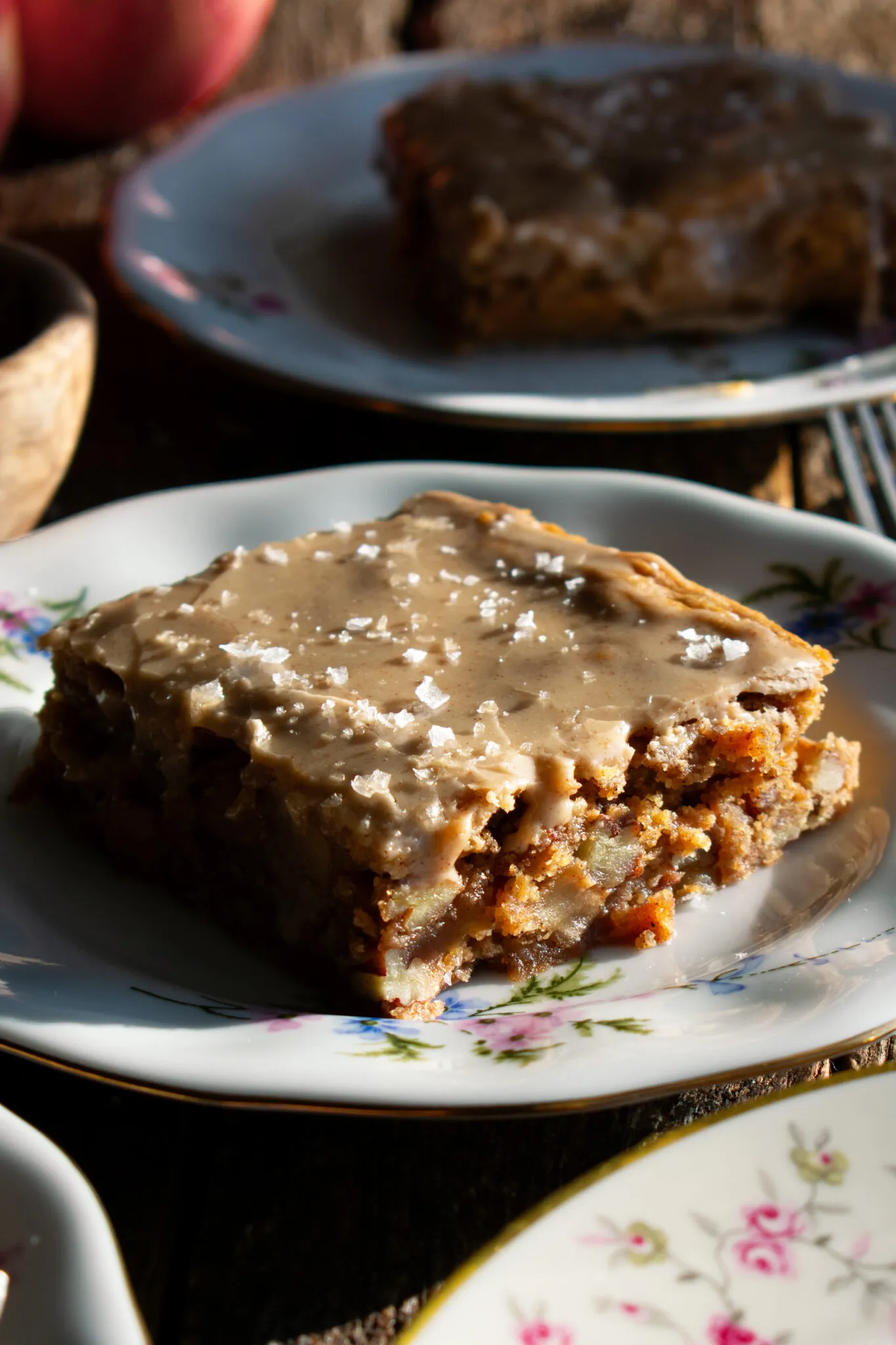 Spiced Apple Pecan Blondies