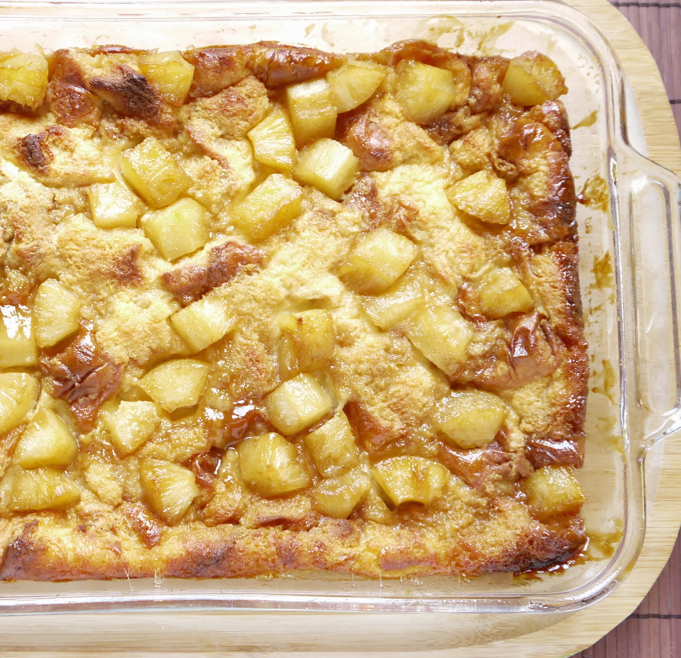 Spiced Pineapple Bread Pudding