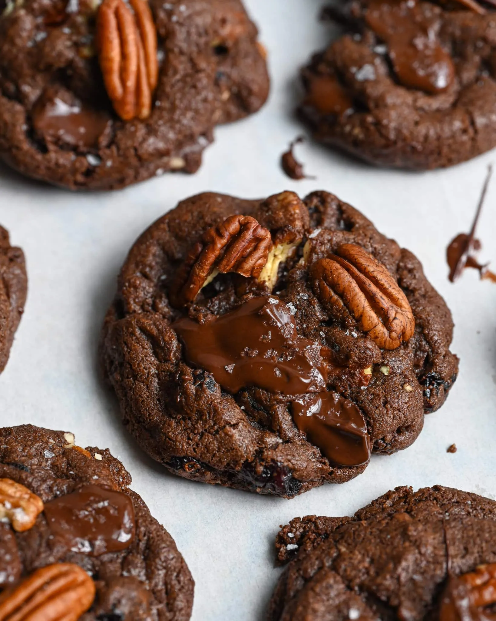 Spicy Chocolate Pecan Cookies
