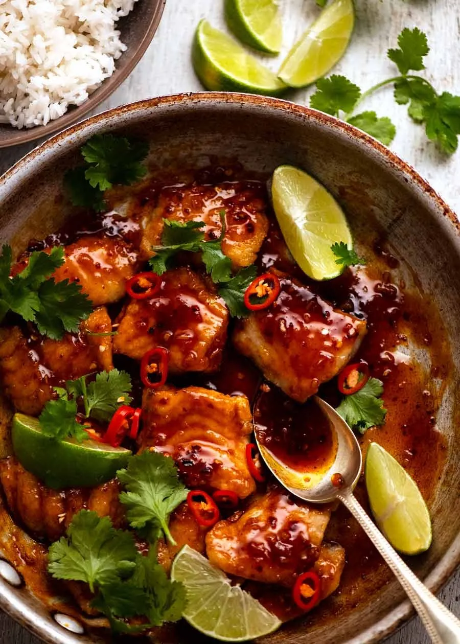 Spicy Fish with Dried Lime