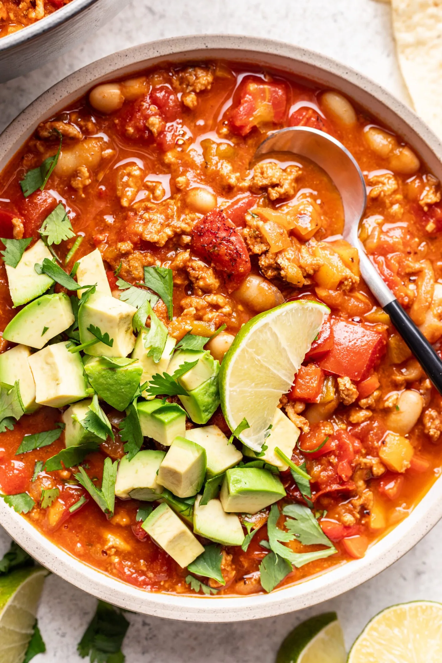 Spicy Ground Chicken Chili