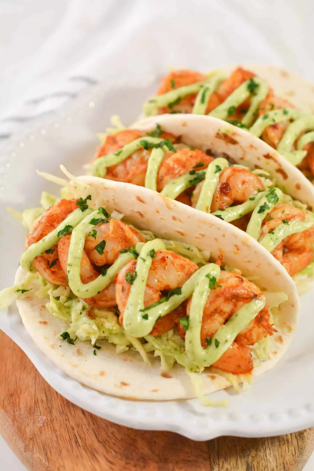 Spicy Shrimp Tacos Avocado Pico