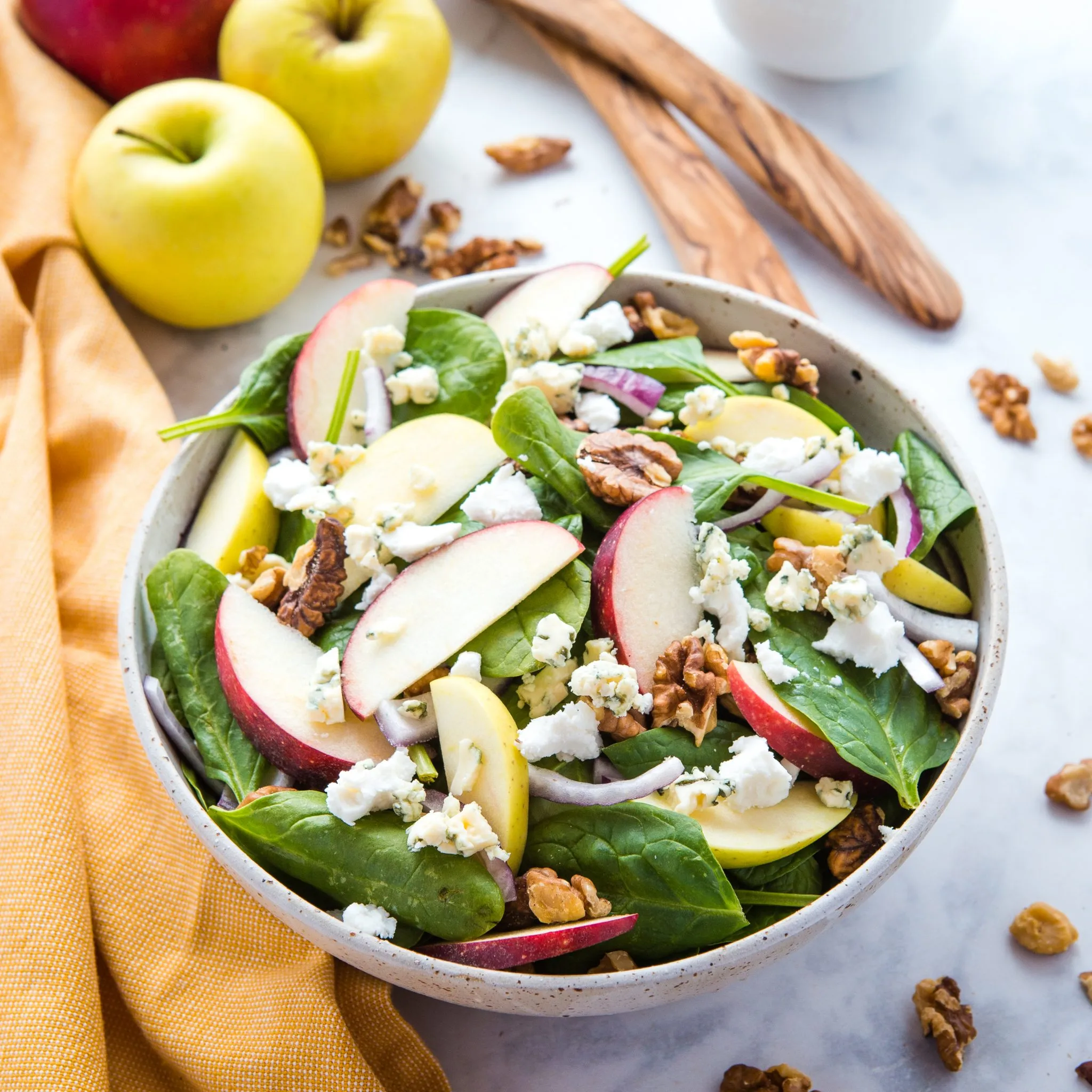 Spinach Salad with Apple